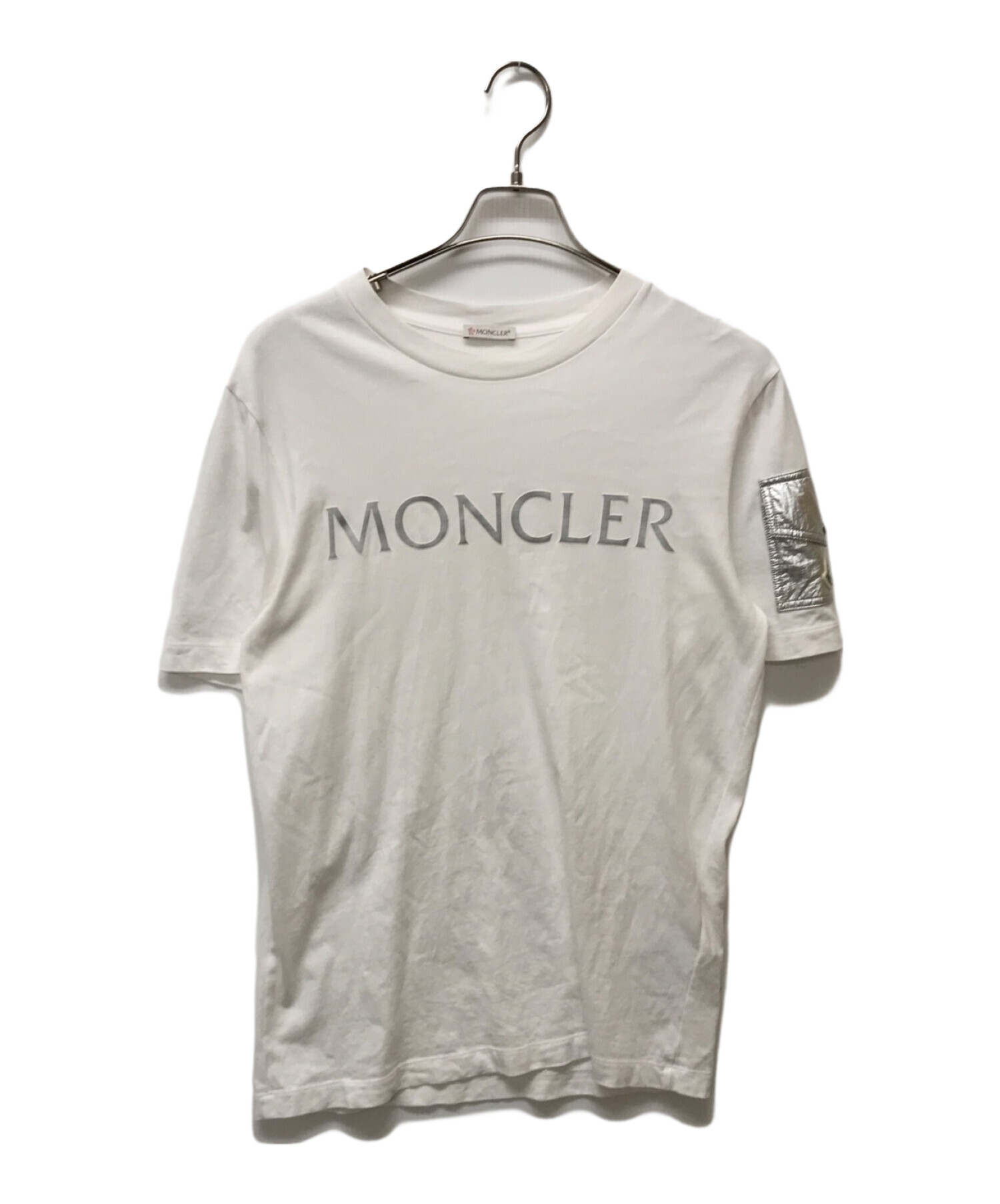 中古・古着通販】MONCLER (モンクレール) ポケットスリーブロゴTシャツ ホワイト サイズ:S｜ブランド・古着通販 トレファク公式【TREFAC  FASHION】スマホサイト