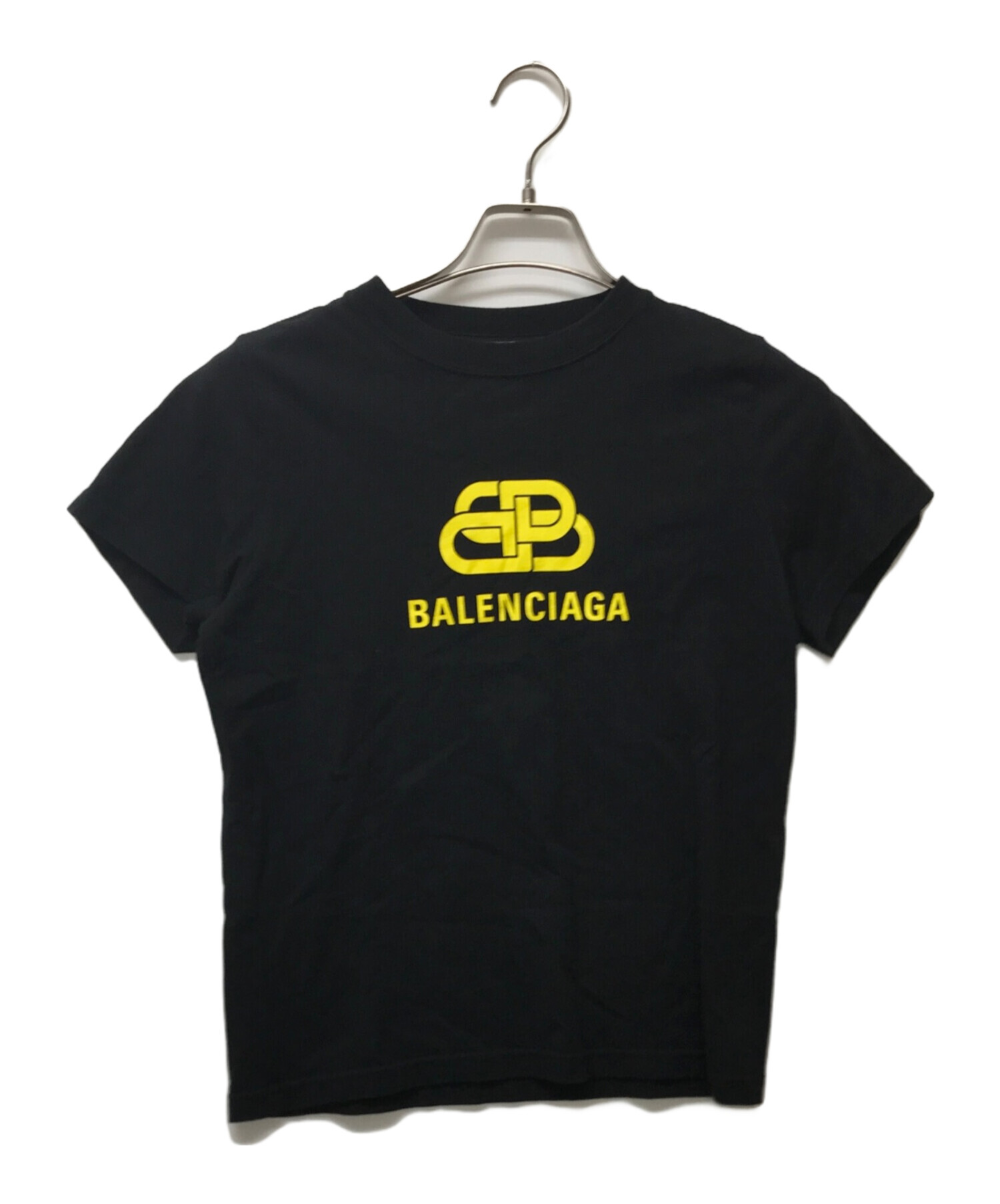 中古・古着通販】BALENCIAGA (バレンシアガ) BBロゴ コットンＴシャツ ブラック サイズ:S｜ブランド・古着通販  トレファク公式【TREFAC FASHION】スマホサイト