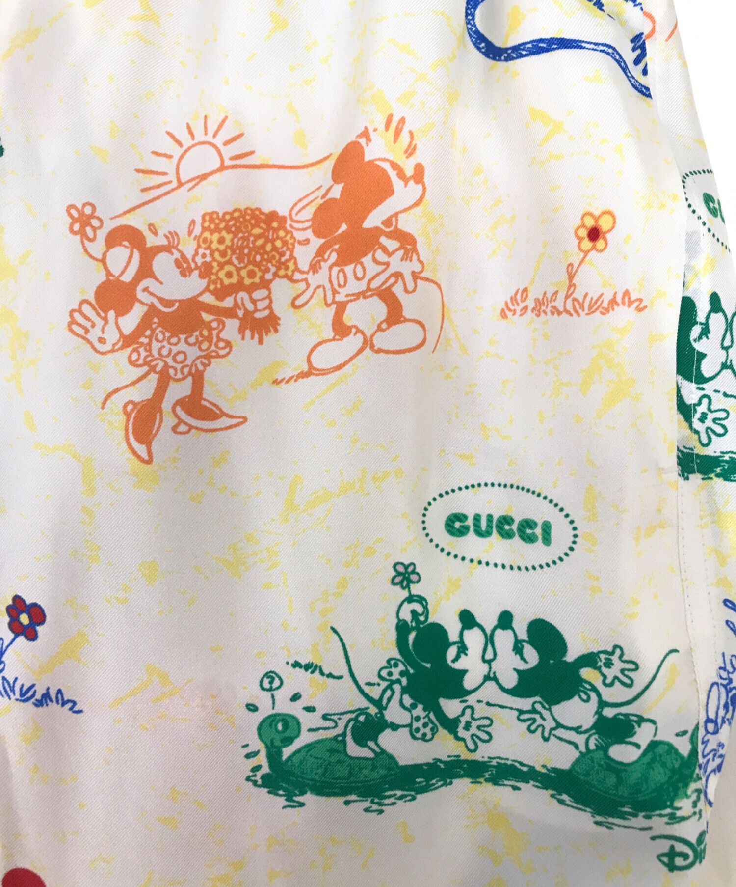 中古・古着通販】GUCCI (グッチ) DISNEY (ディズニー) コラボ総柄シルクパンツ ベージュ サイズ:38｜ブランド・古着通販  トレファク公式【TREFAC FASHION】スマホサイト