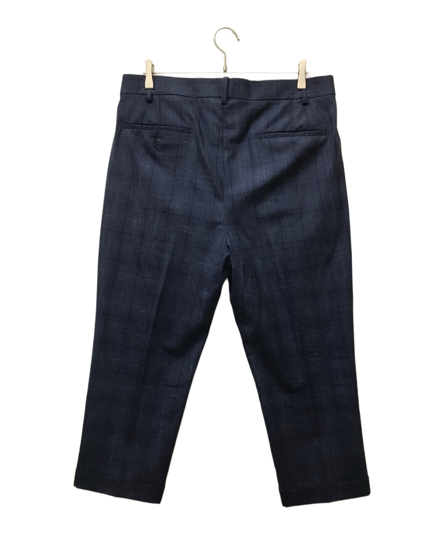 WACKO MARIA (ワコマリア) DORMEUIL PLEATED TROUSERS ネイビー サイズ:XL