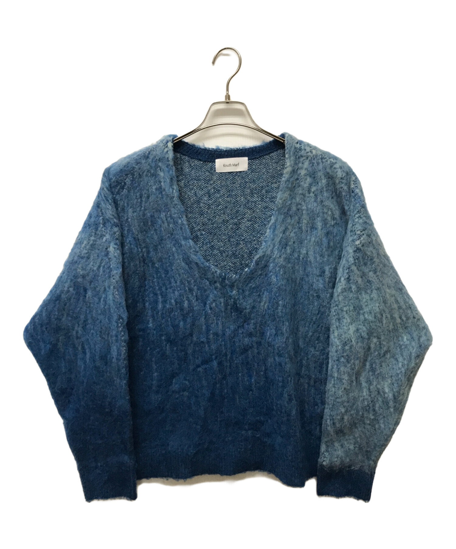 中古・古着通販】knuth marf (クヌースマーフ) STUDIOS (ステュディオス) 別注Uneck knit pullover ブルー  サイズ:SIZE Free｜ブランド・古着通販 トレファク公式【TREFAC FASHION】スマホサイト