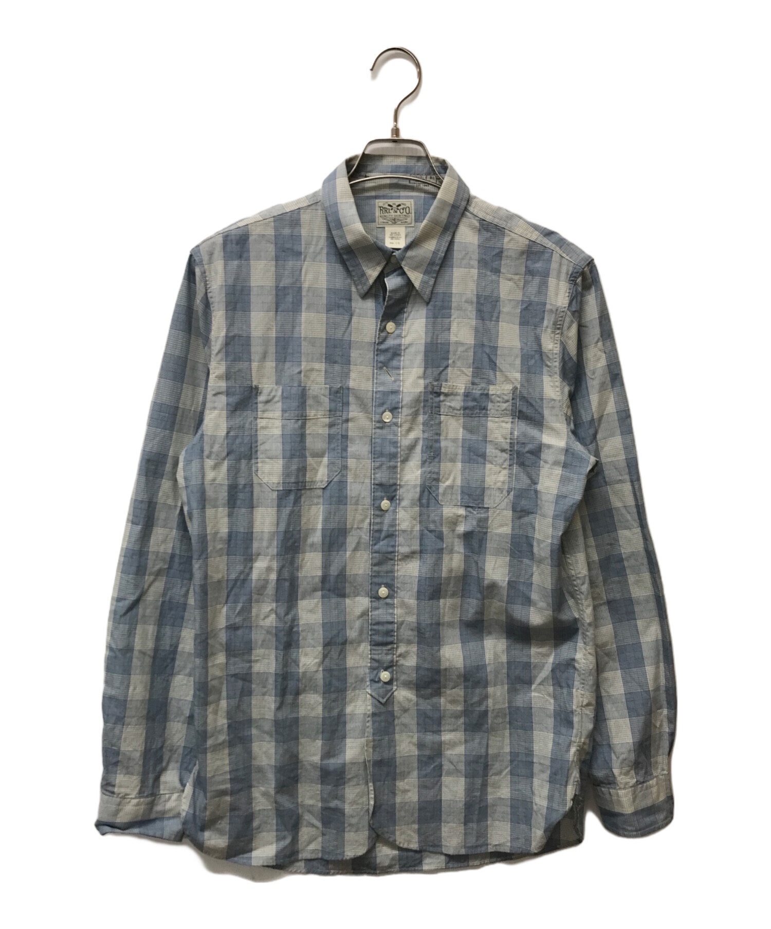 中古・古着通販】RRL (ダブルアールエル) チェックシャツ スカイブルー サイズ:S/15｜ブランド・古着通販 トレファク公式【TREFAC  FASHION】スマホサイト