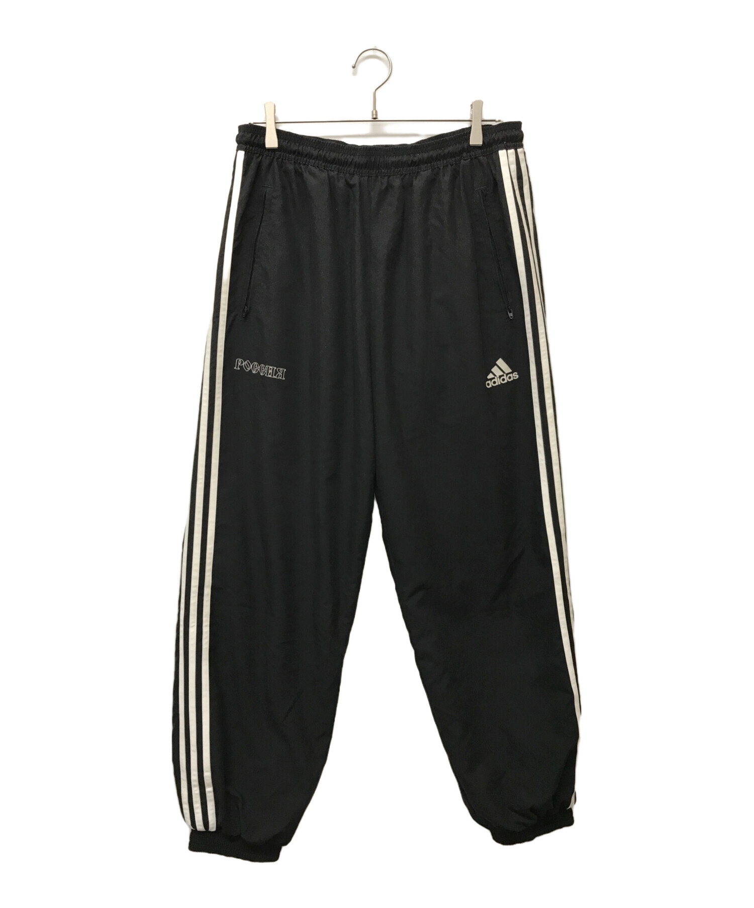 Gosha Rubchinskiy (ゴーシャラブチンスキー) adidas (アディダス) コラボウォームトラックパンツ ブラック サイズ:SIZE  L