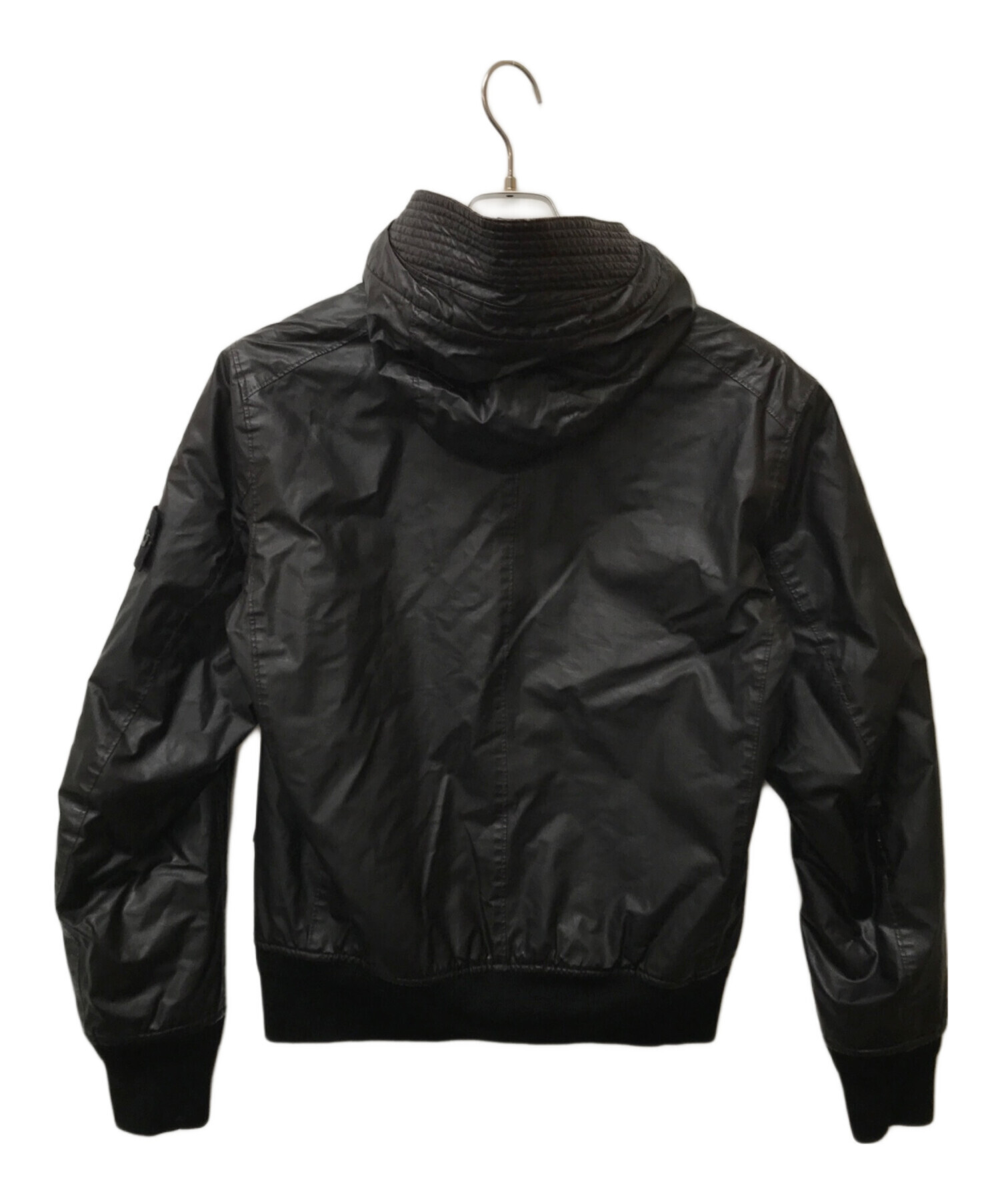 STONE ISLAND (ストーンアイランド) 13AW Mussola Gommata Hooded Jacket ブラック サイズ:S