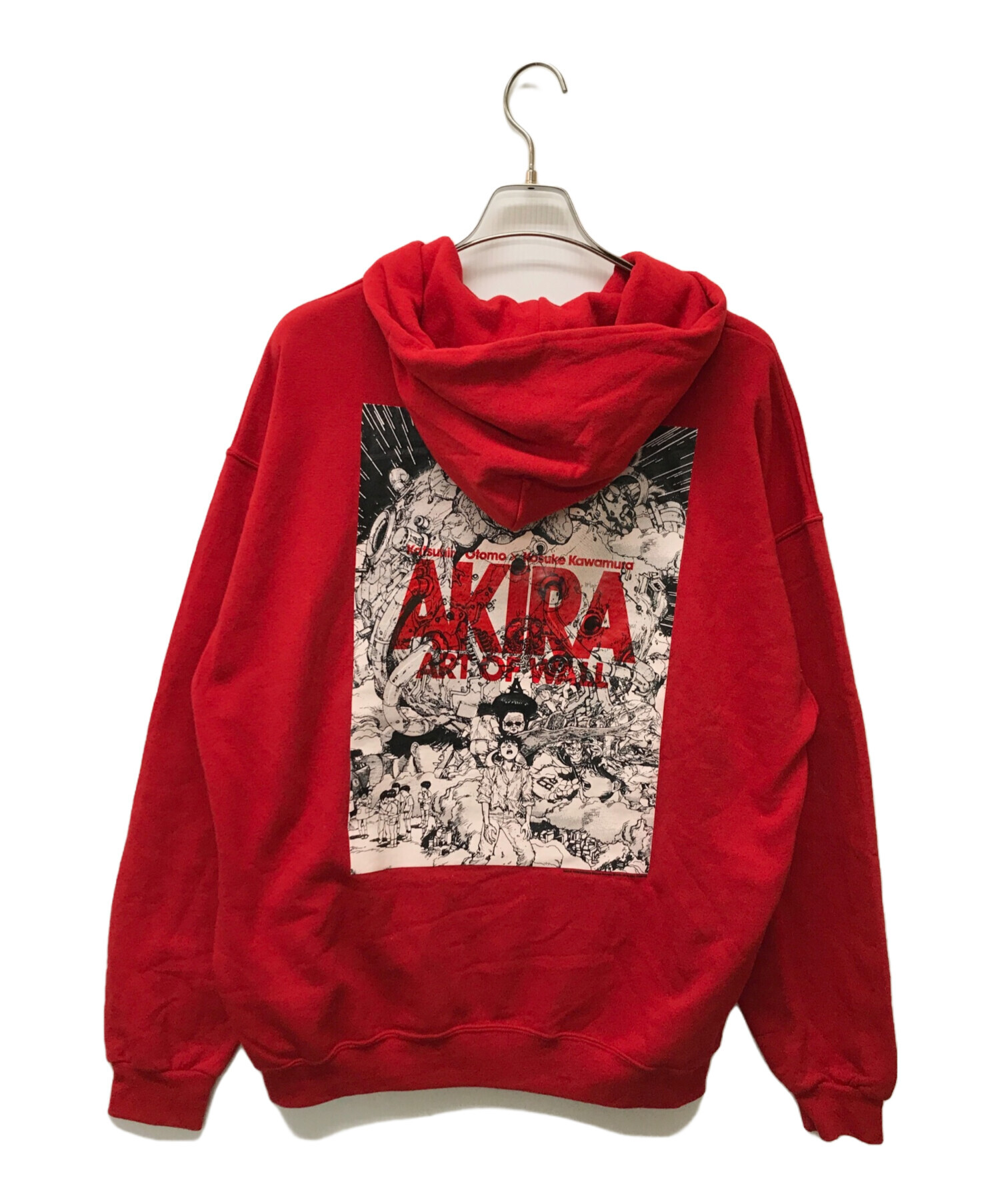 AKIRA ART OF WALL (アキラ アート オブ ウォール) プリントパーカー レッド サイズ:XL