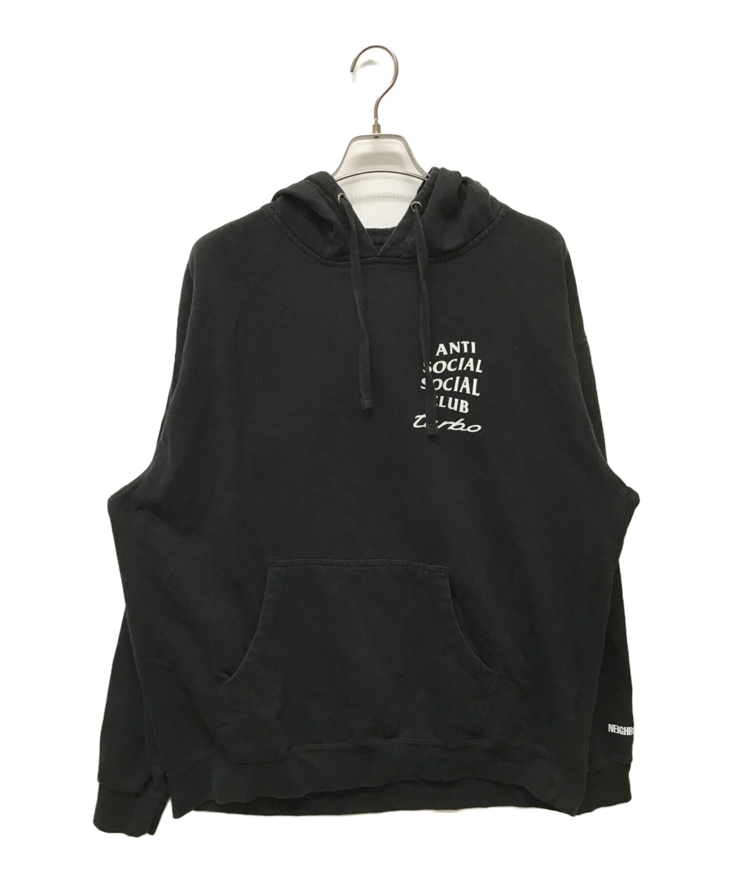 ANTI SOCIAL SOCIAL CLUB (アンチソーシャルソーシャルクラブ) NEIGHBORHOOD (ネイバーフッド) ASSC  TURBO C‐HOODED LS ブラック サイズ:SIZE XXL