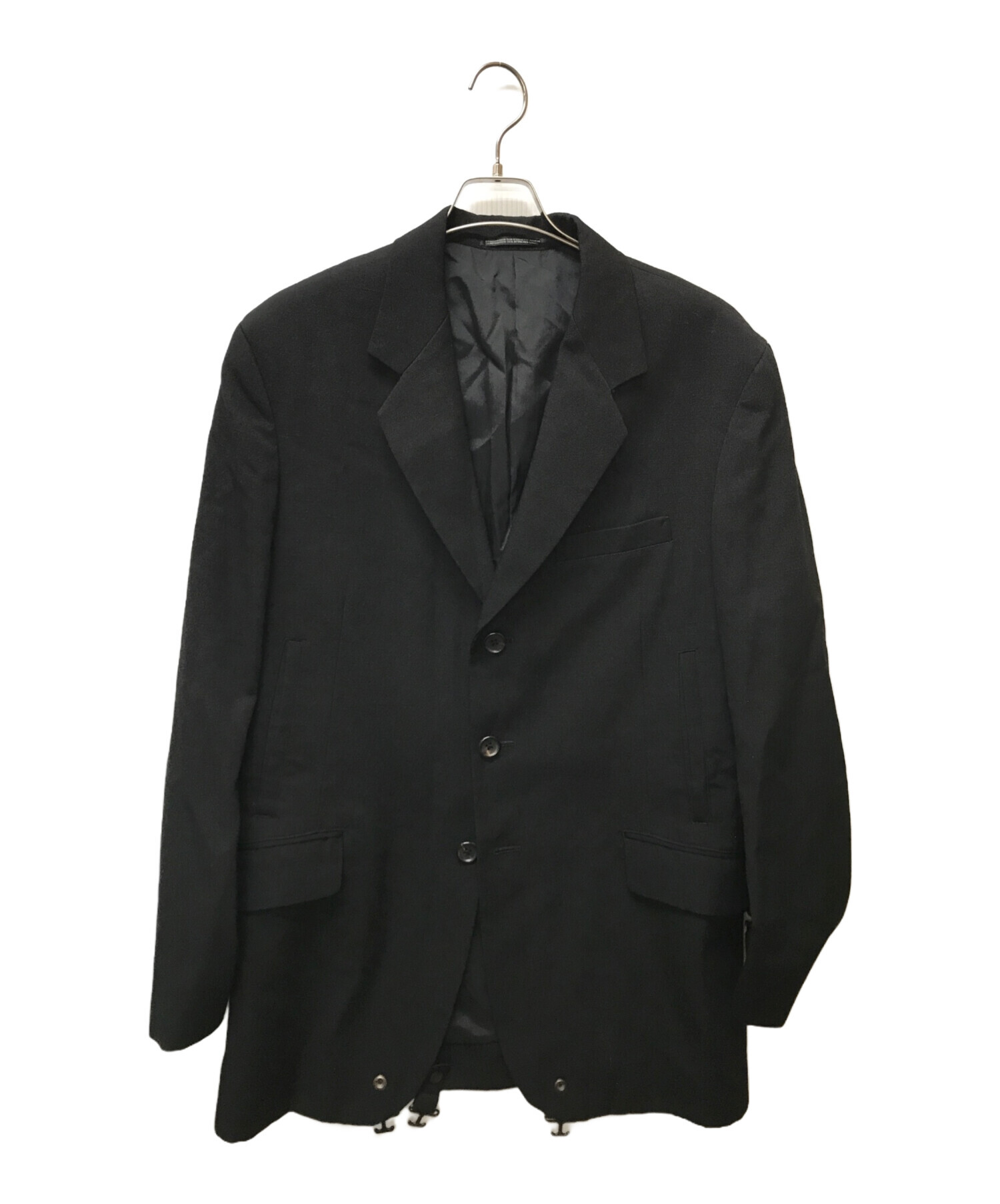 中古・古着通販】Yohji Yamamoto pour homme (ヨウジヤマモト プールオム) パラシュートテーラードジャケット ブラック  サイズ:SIZE 3｜ブランド・古着通販 トレファク公式【TREFAC FASHION】スマホサイト