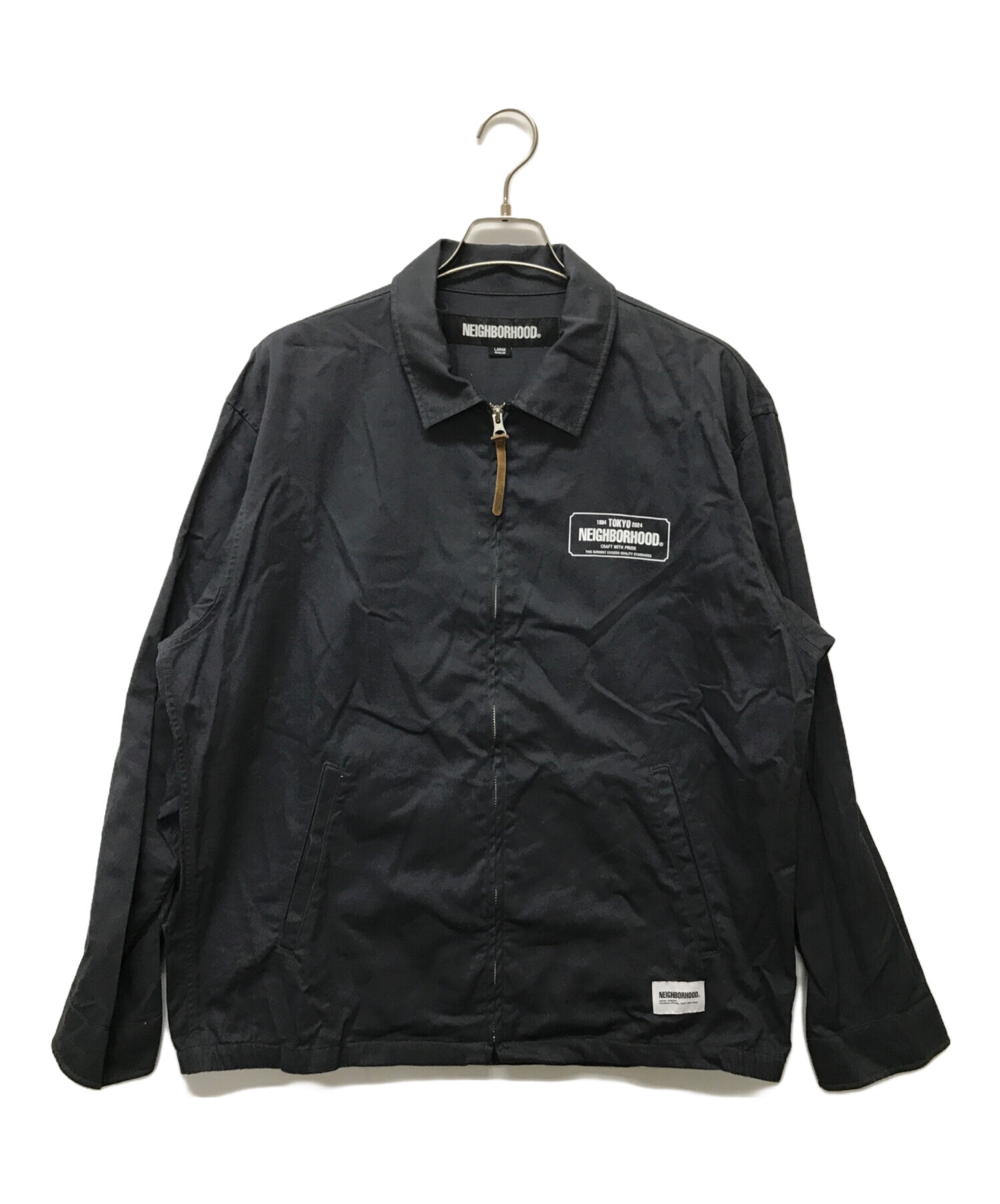 中古・古着通販】NEIGHBORHOOD (ネイバーフッド) ZIP WORK JACKET ブラック サイズ:SIZE L｜ブランド・古着通販  トレファク公式【TREFAC FASHION】スマホサイト