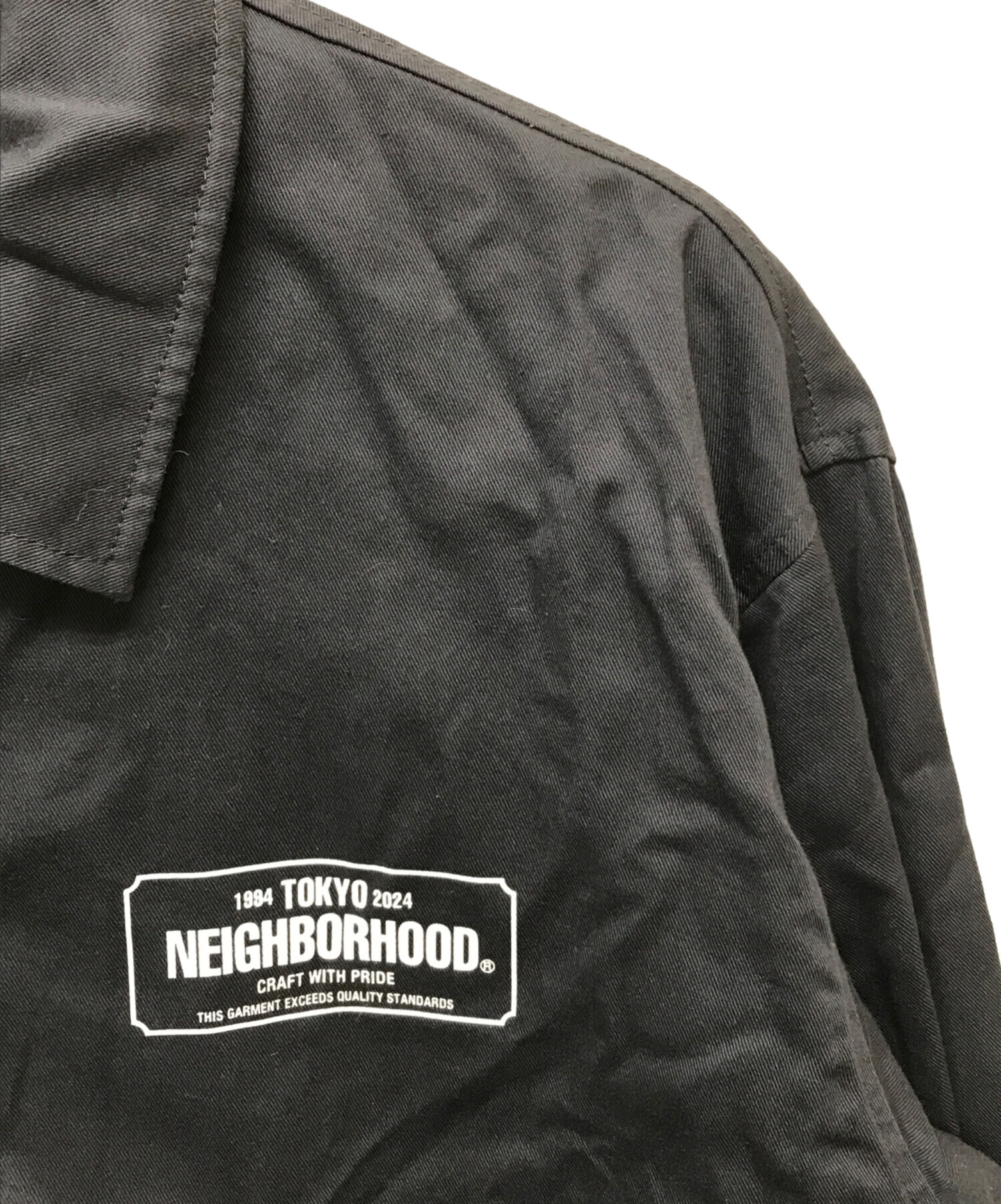 中古・古着通販】NEIGHBORHOOD (ネイバーフッド) ZIP WORK JACKET ブラック サイズ:SIZE L｜ブランド・古着通販  トレファク公式【TREFAC FASHION】スマホサイト