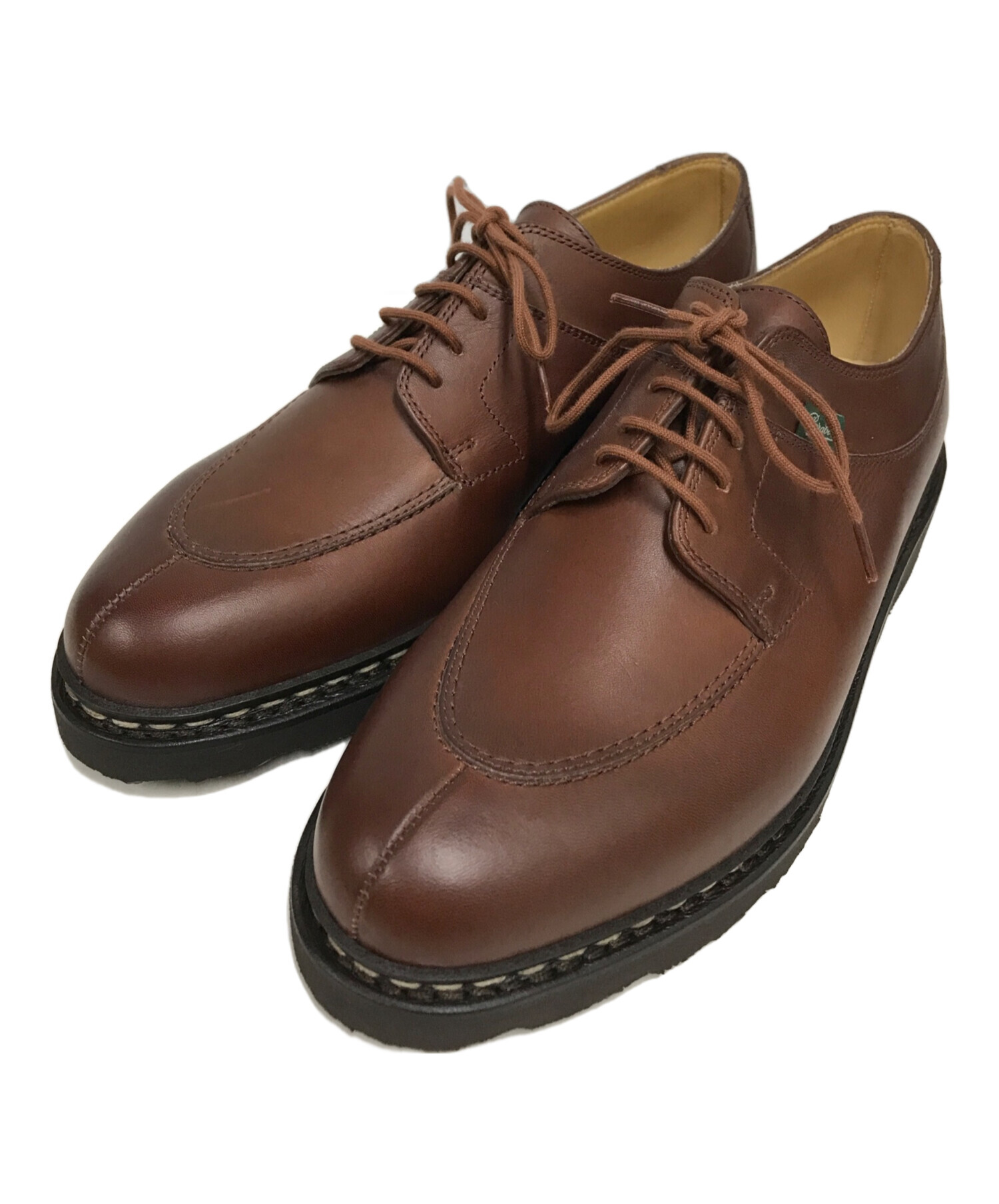 PARABOOT パラブーツ AVIGNON GRIFF2 アヴィニョン 72021 サイズ7 1/2 Uチップ レザーシューズ ブラック メンズ  春｜26.0cm