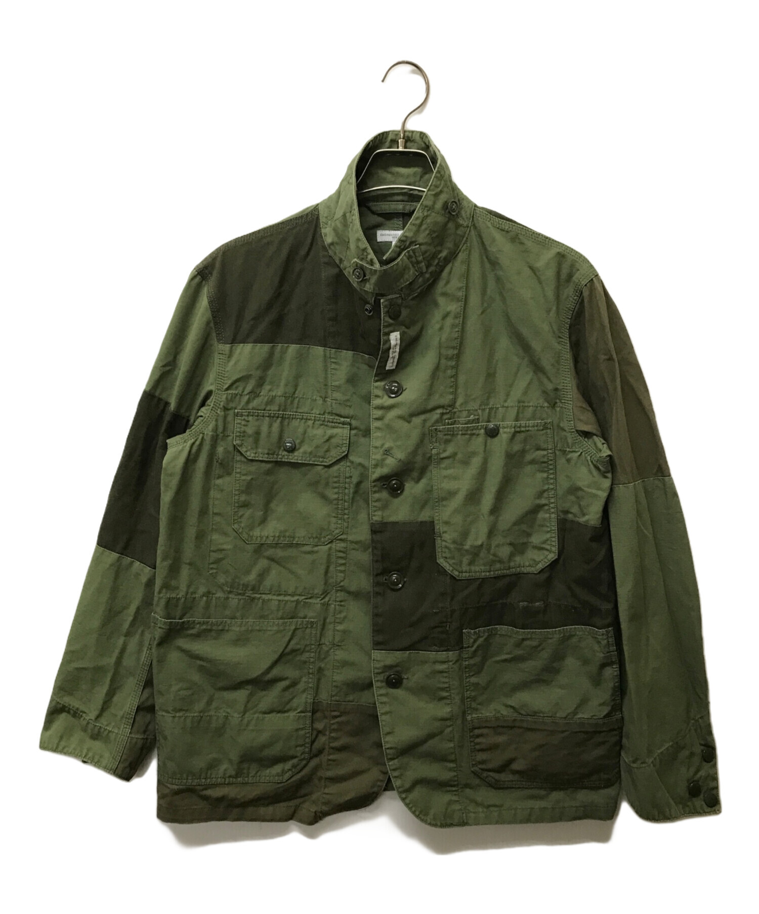 Engineered Garments (エンジニアド ガーメンツ) パッチワークベッドフォードジャケット オリーブ サイズ:SIZE S