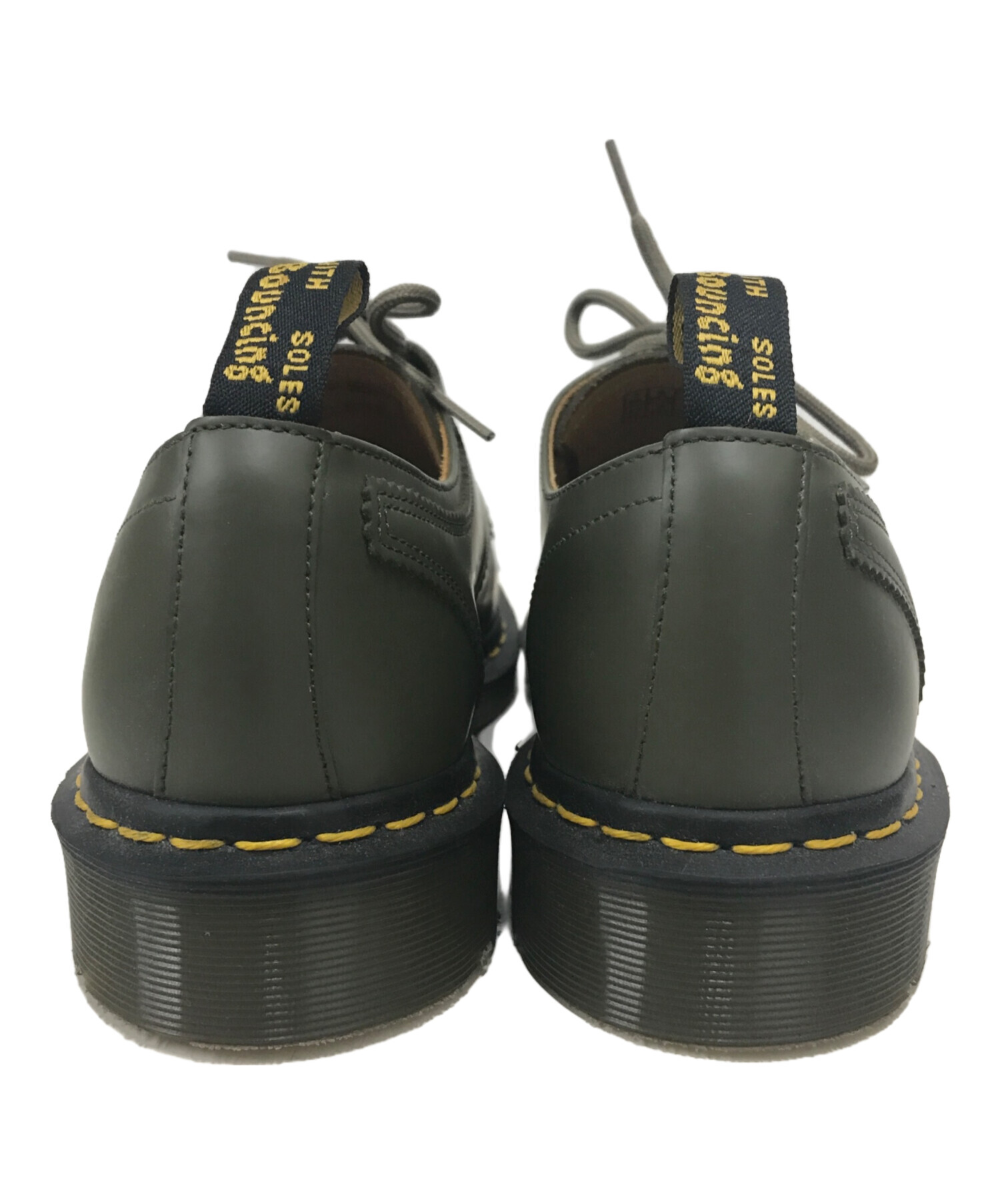 Dr.Martens (ドクターマーチン) Engineered Garments (エンジニアド ガーメンツ) コラボ3ホールレザーシューズ  オリーブ サイズ:SIZE UK7