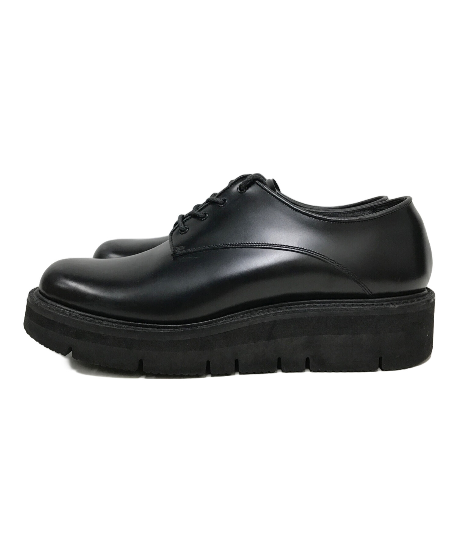 foot the coacher (フットザコーチャー) HARDER GLOXI CUT SOLE ドレスシューズ ブラック サイズ:8