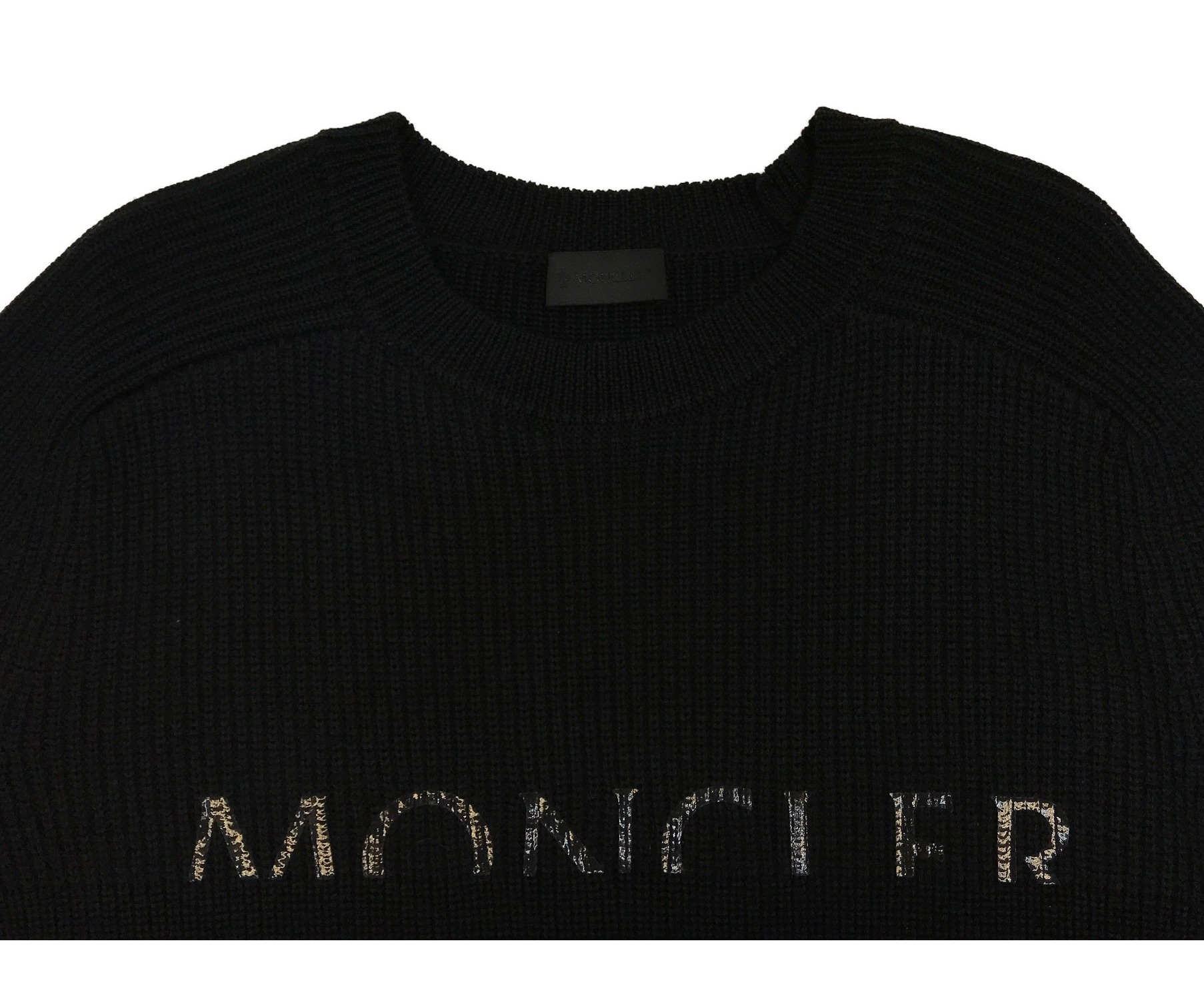 中古・古着通販】MONCLER (モンクレール) GIROCOLLO TRICOTロゴ