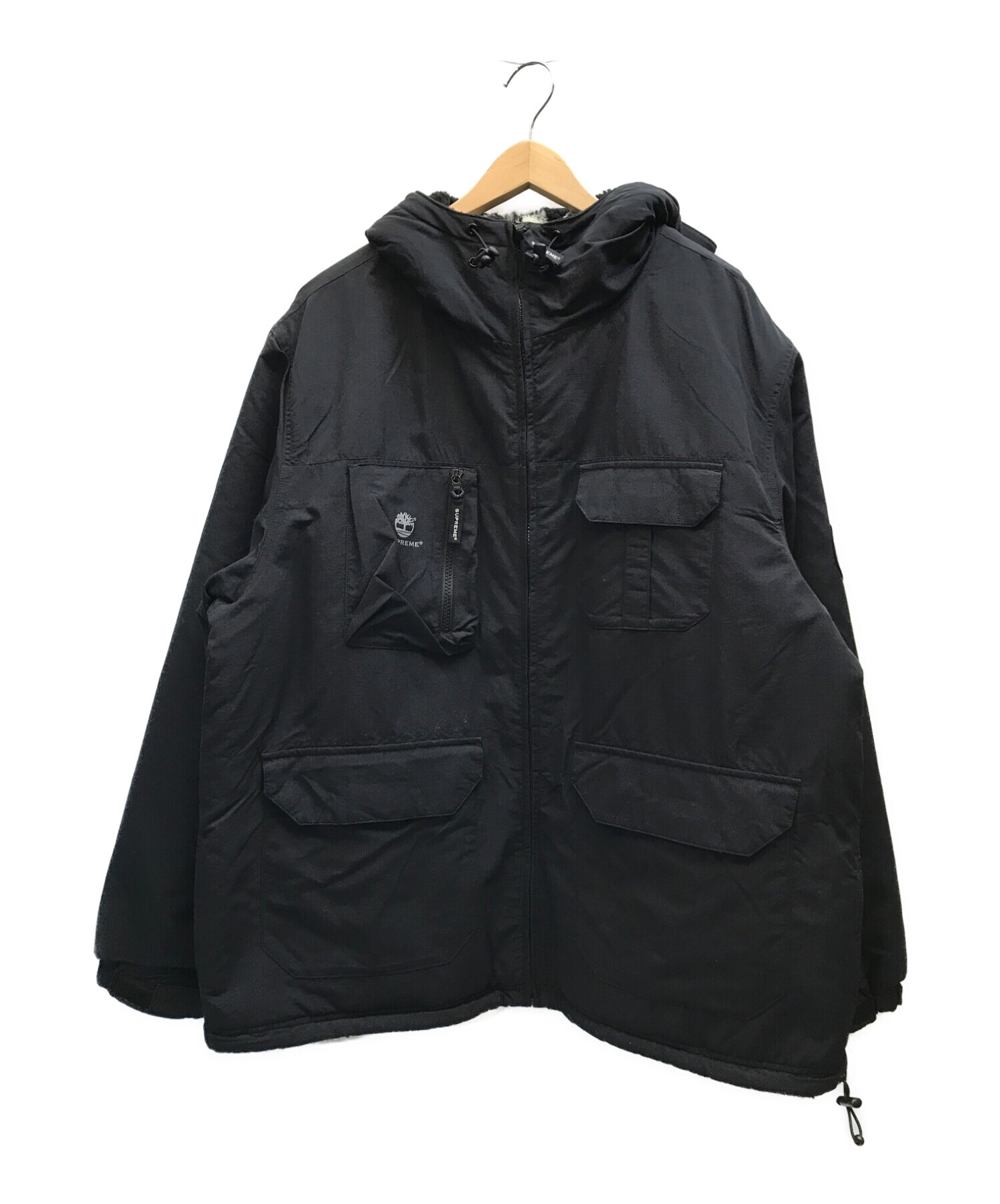 SUPREME×Timberland (シュプリーム×ティンバーランド) 21AW Reversible Ripstop Jacket ブラック  サイズ:表記サイズ：XL