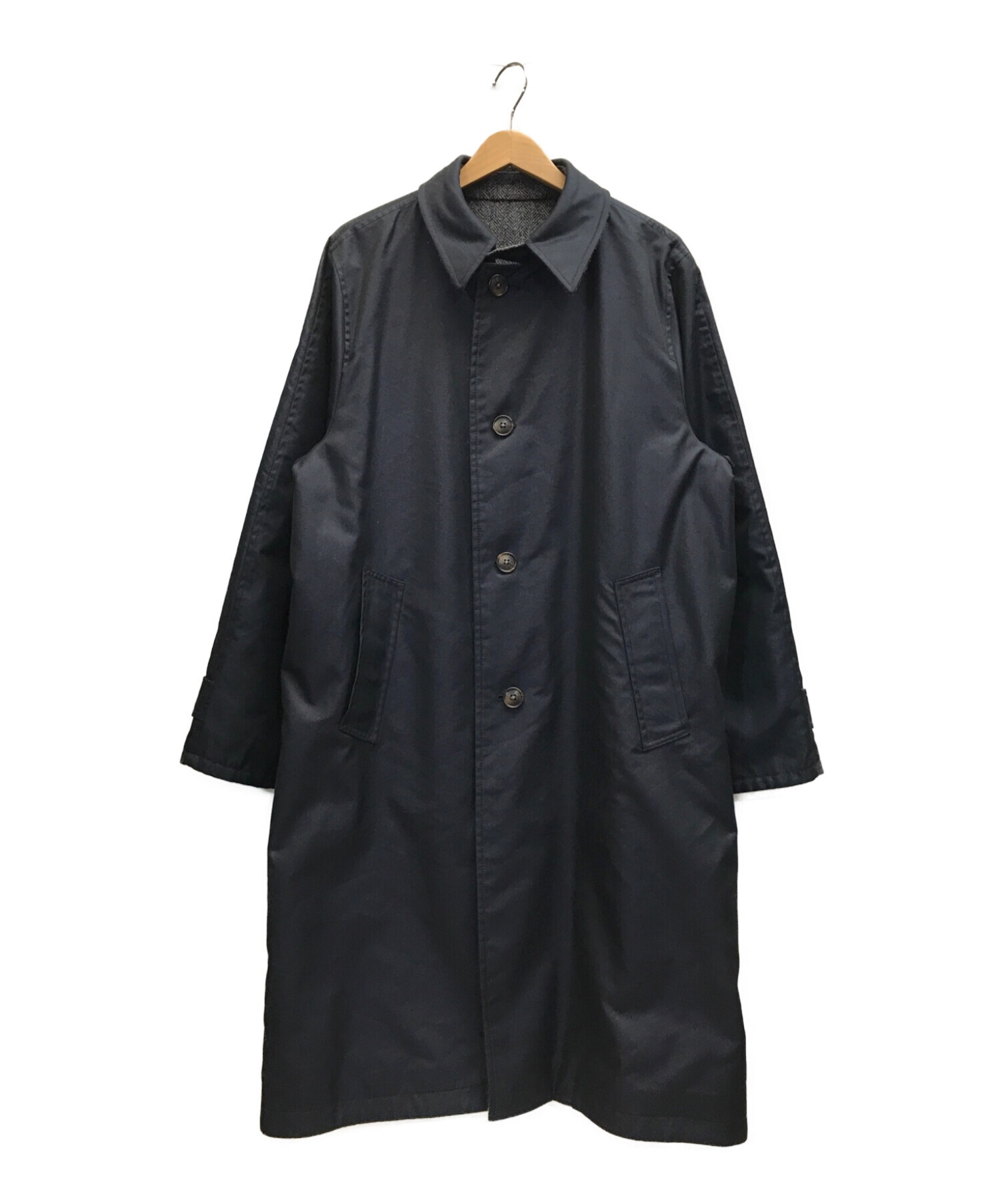 中古・古着通販】WOOLRICH (ウールリッチ) REVERSIBLE BAL COLLAR COAT リバーシブルバルカラーコート  ネイビー×グレー サイズ:M｜ブランド・古着通販 トレファク公式【TREFAC FASHION】スマホサイト