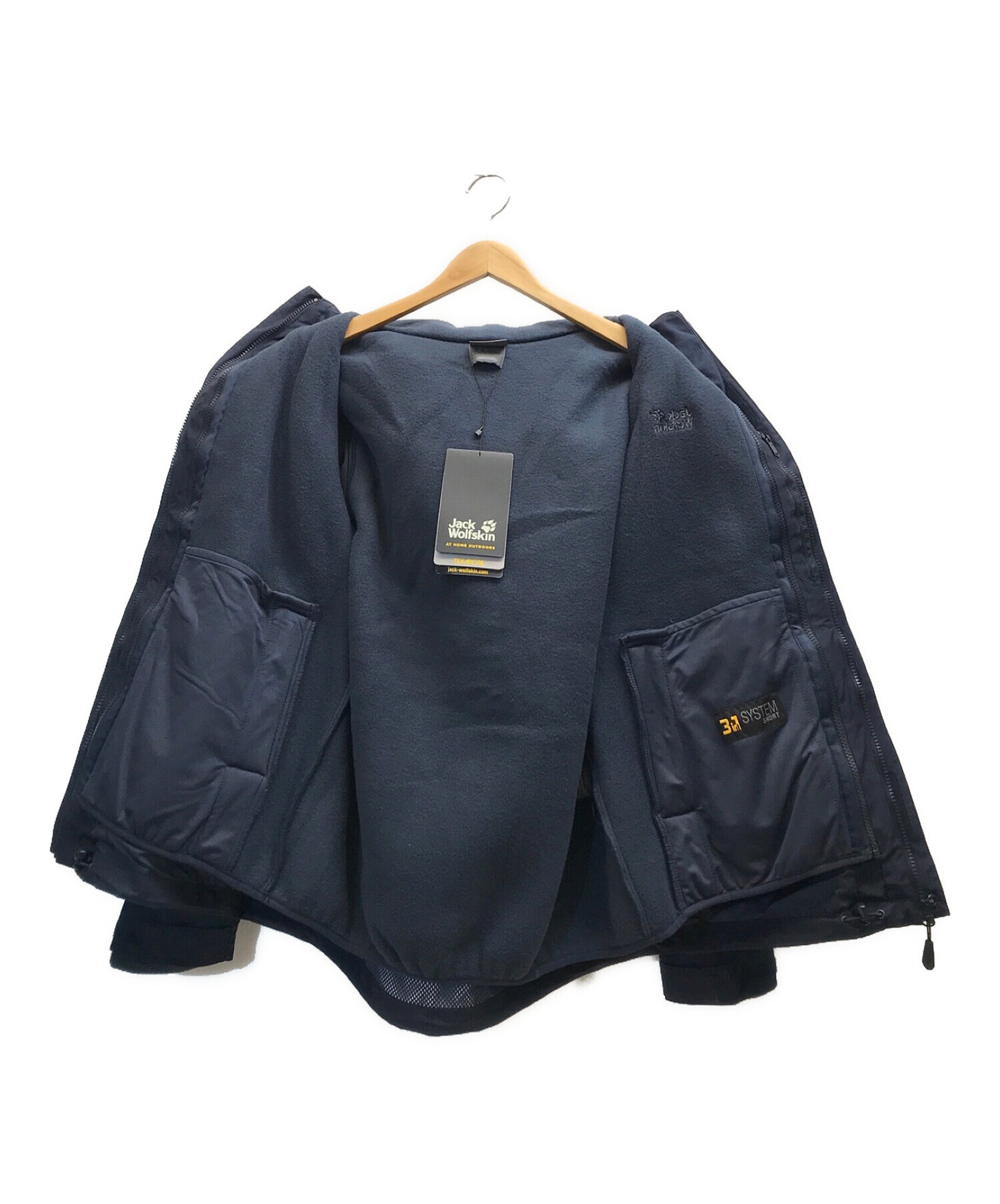 Jack Wolfskin (ジャック ウルフスキン) MFO CRUSH'IN ICE 3IN1 JKT M2.0 3WAYジャケット ネイビー  サイズ:L 未使用品