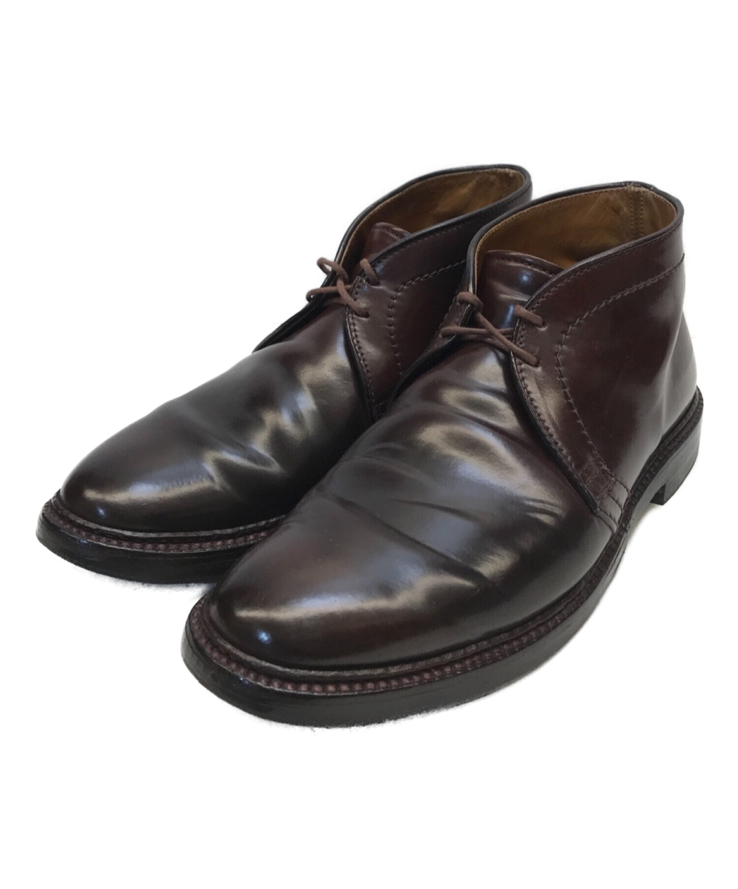 Alden (オールデン) 1339 Chukka Boot コードバンチャッカブーツ ブラウン サイズ:6 1/2