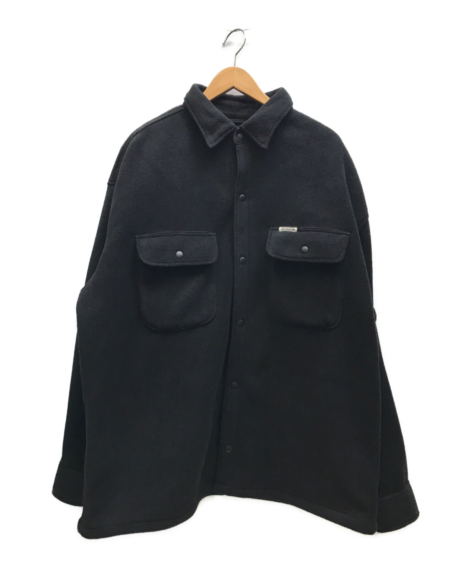 COOTIE PRODUCTIONS (クーティープロダクツ) 22SS Fleece CPO Jacket フリースCPOジャケット ブラック  サイズ:L