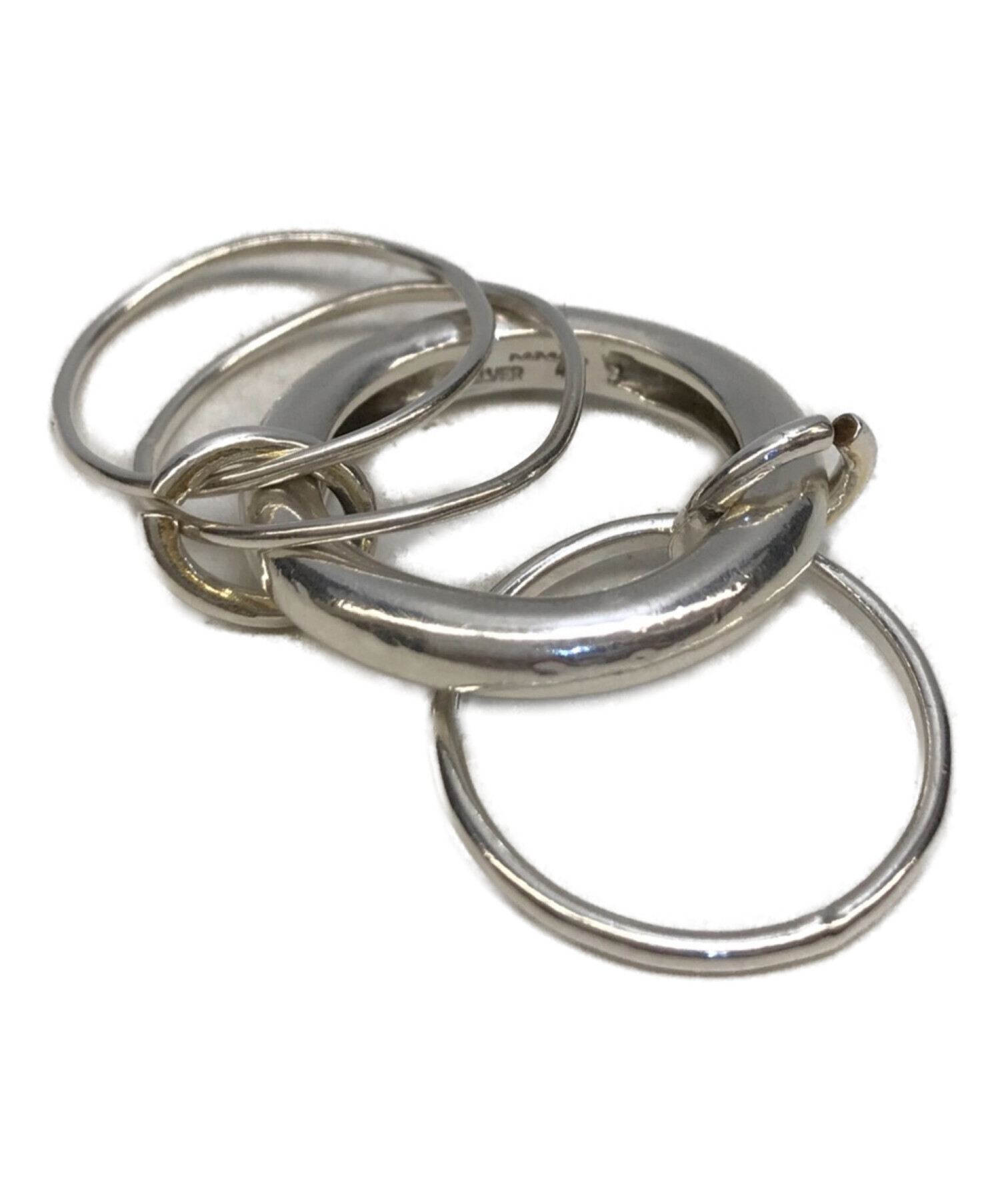 nanagu (ナナグ) four hoops ring(4ring set) 4連リング サイズ:8～9号ほど