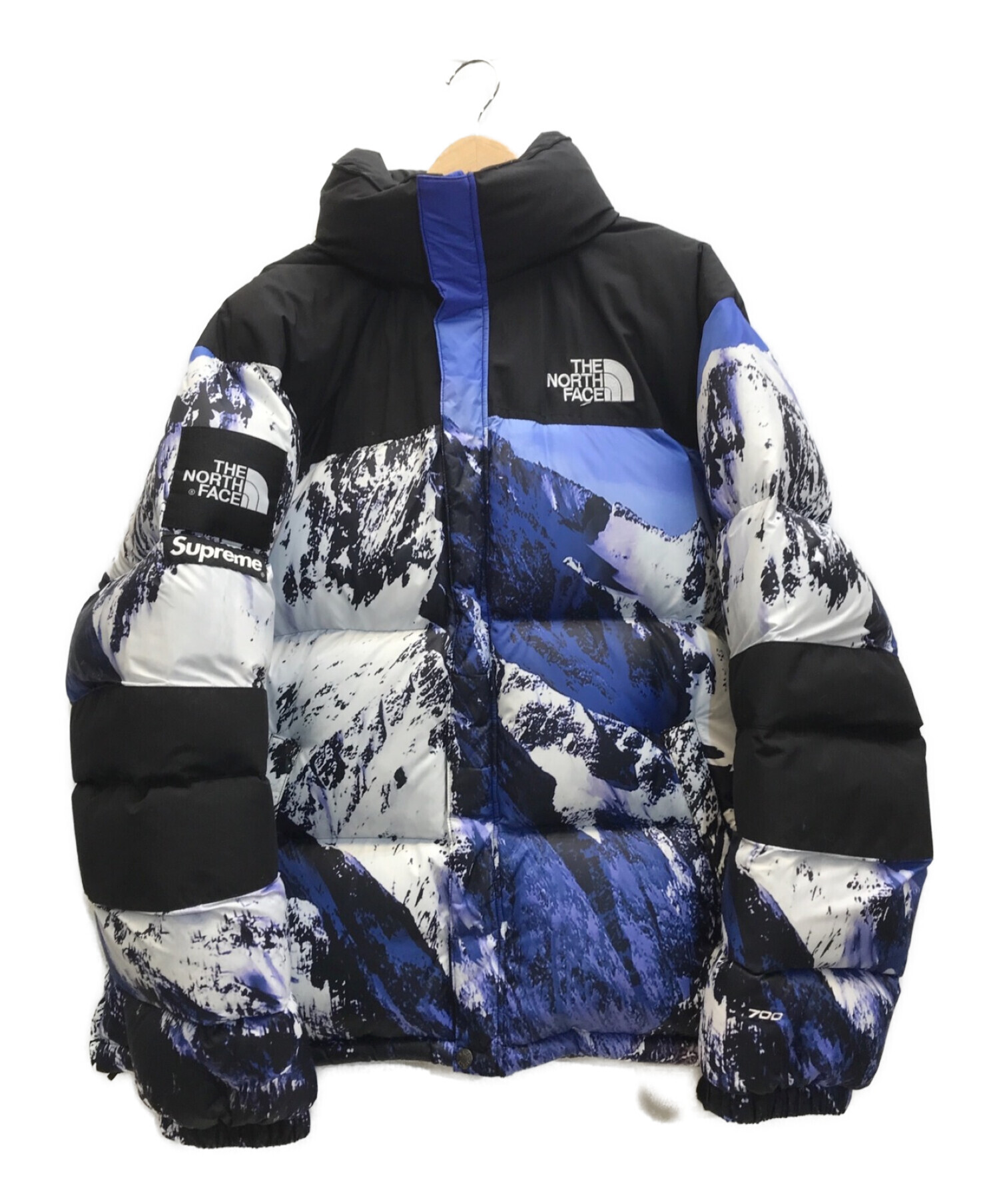 SUPREME×THE NORTH FACE (シュプリーム ×ザノースフェイス) 17AW Baltoro Jacket  雪山バルトロダウンジャケット ホワイト×ブルー サイズ:XL