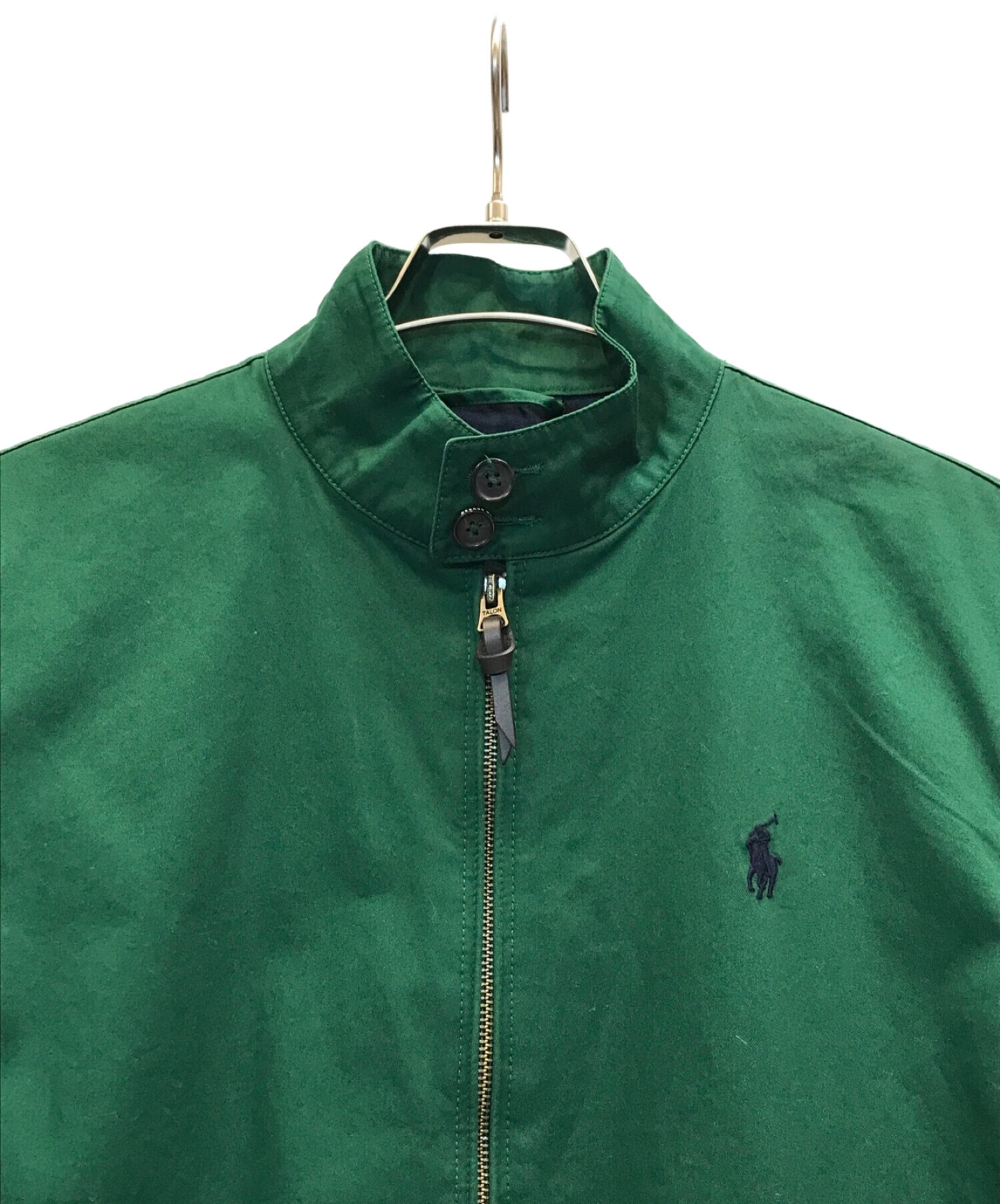 POLO RALPH LAUREN (ポロ・ラルフローレン) コットンツイルジャケット スイングトップ グリーン サイズ:S 未使用品