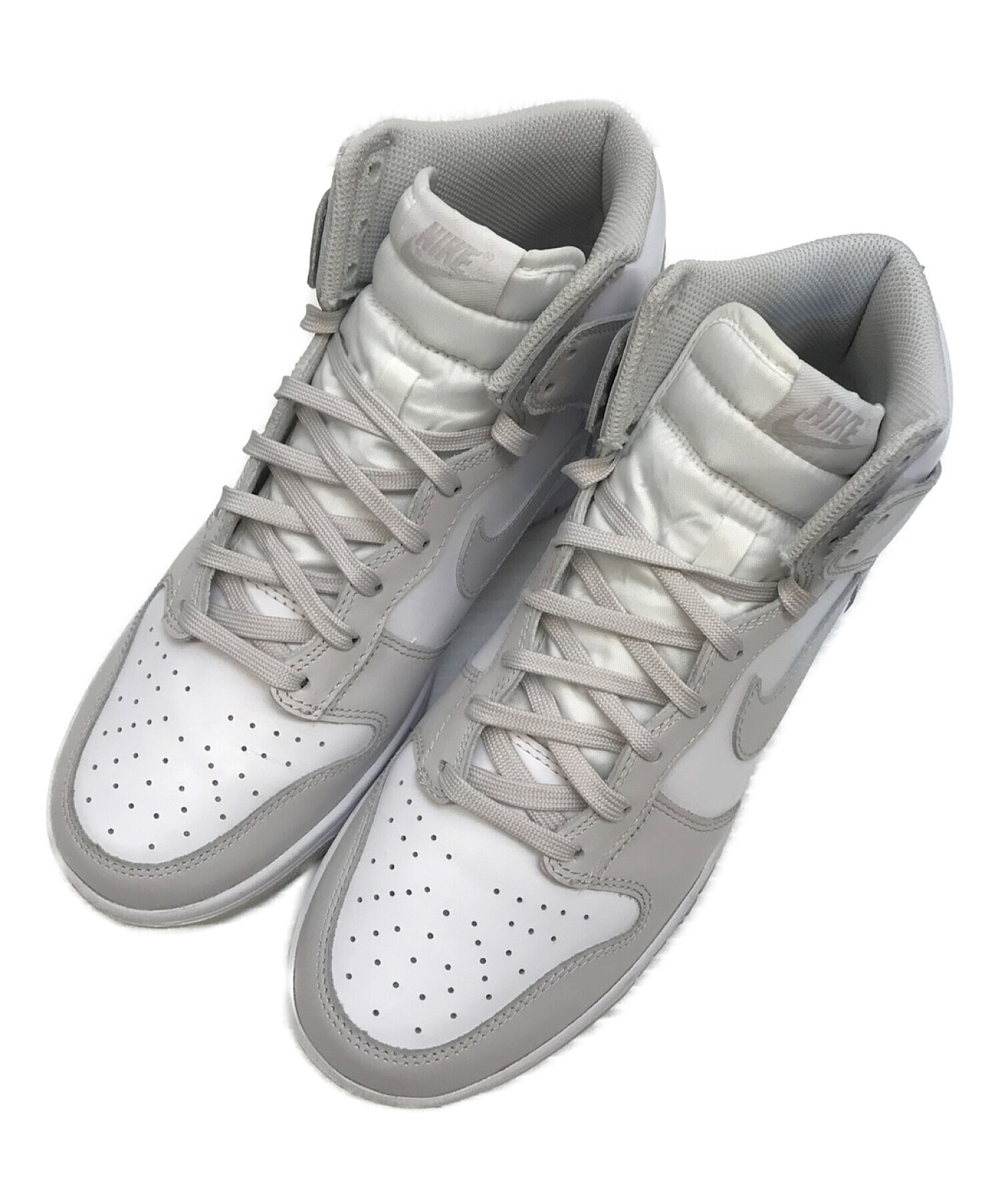 NIKE (ナイキ) DUNK HI RETRO VAST GREY ダンク ハイ レトロ ホワイト×グレー サイズ:US8.5