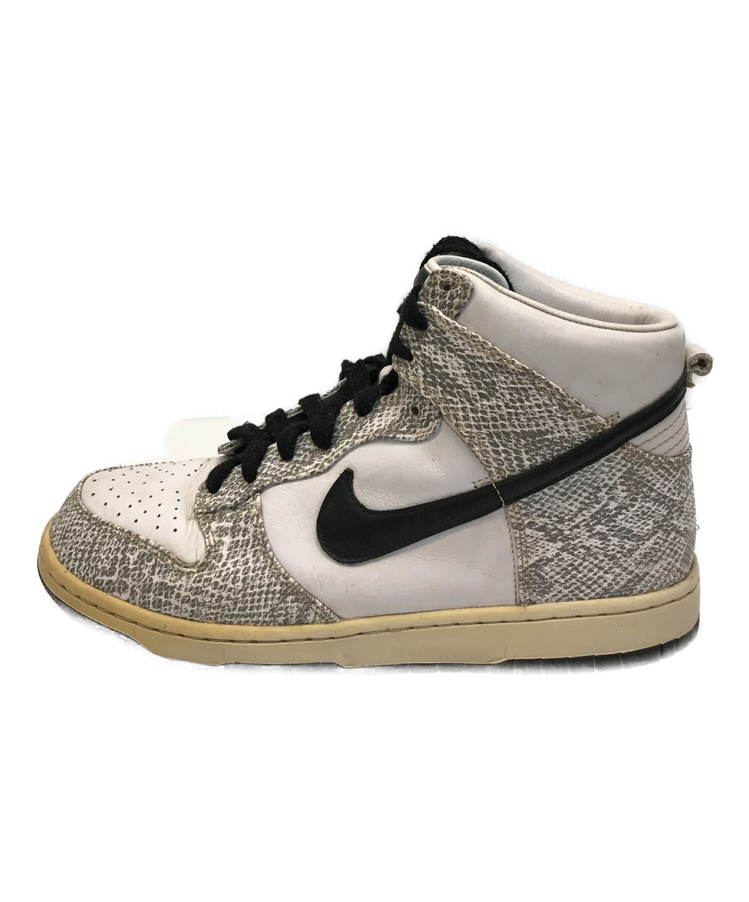 NIKE (ナイキ) DUNK PREMIUM HIGH SP COCOA SNAKE ダンク ハイ プレミアム スペシャル ホワイト サイズ:US10