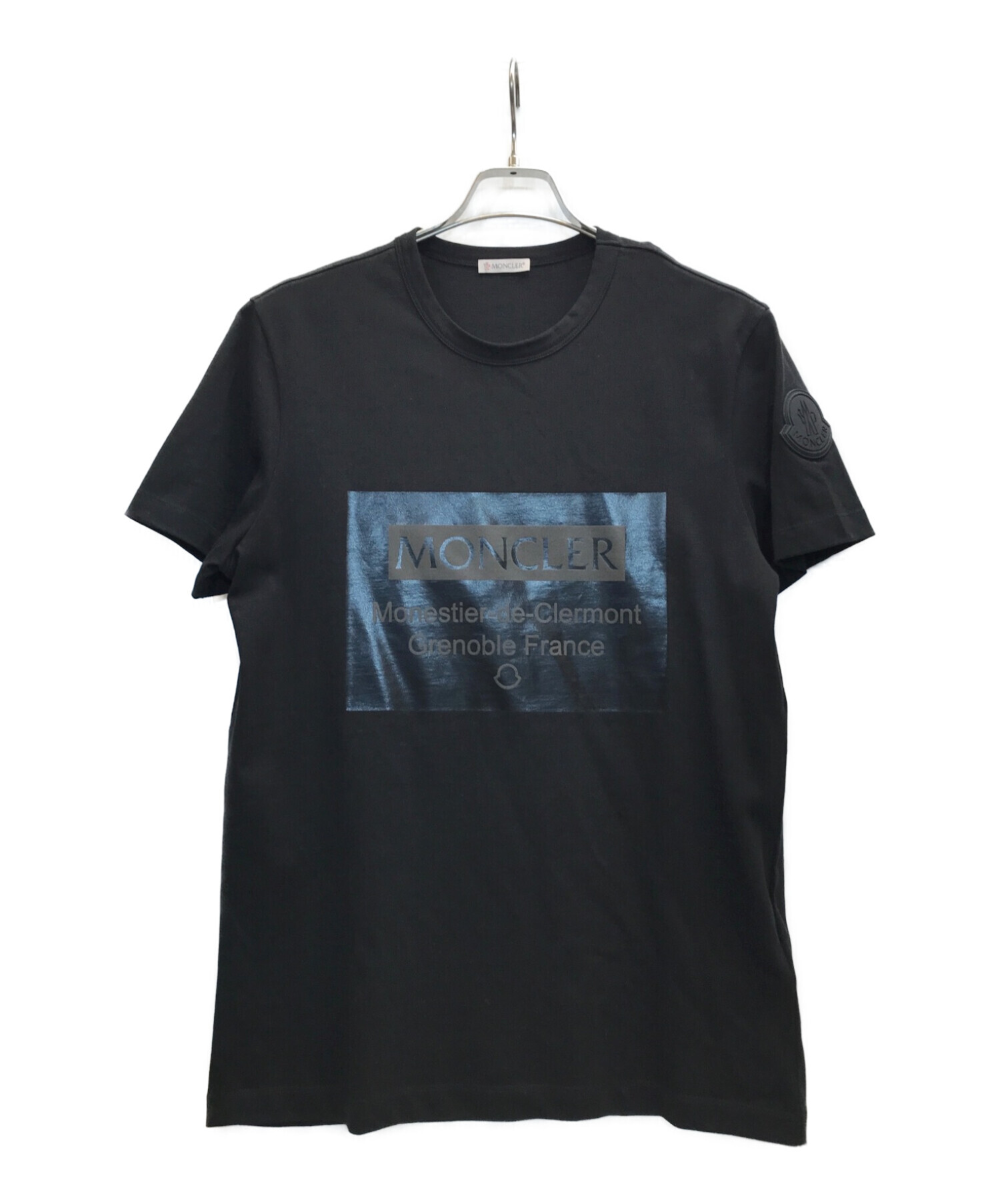 MONCLER (モンクレール) MAGLIA T-SHIRT　プリントTシャツ ブラック サイズ:M 未使用品