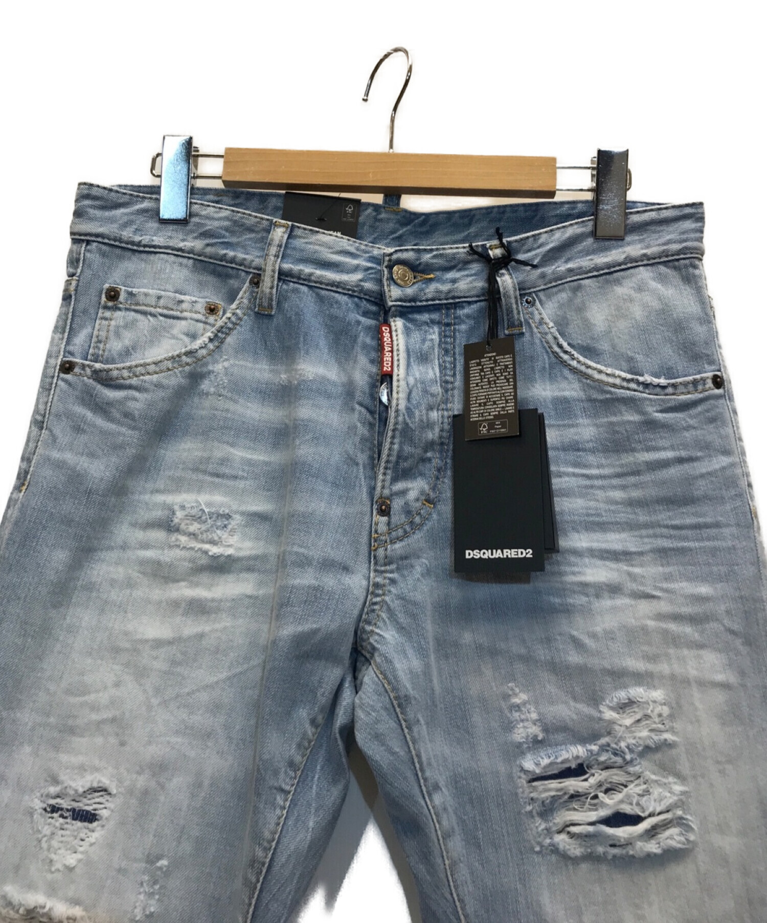 DSQUARED2 (ディースクエアード) 22SS COOL GUY JEAN クールガイジーンズ ダメージデニム ブルー サイズ:48 未使用品