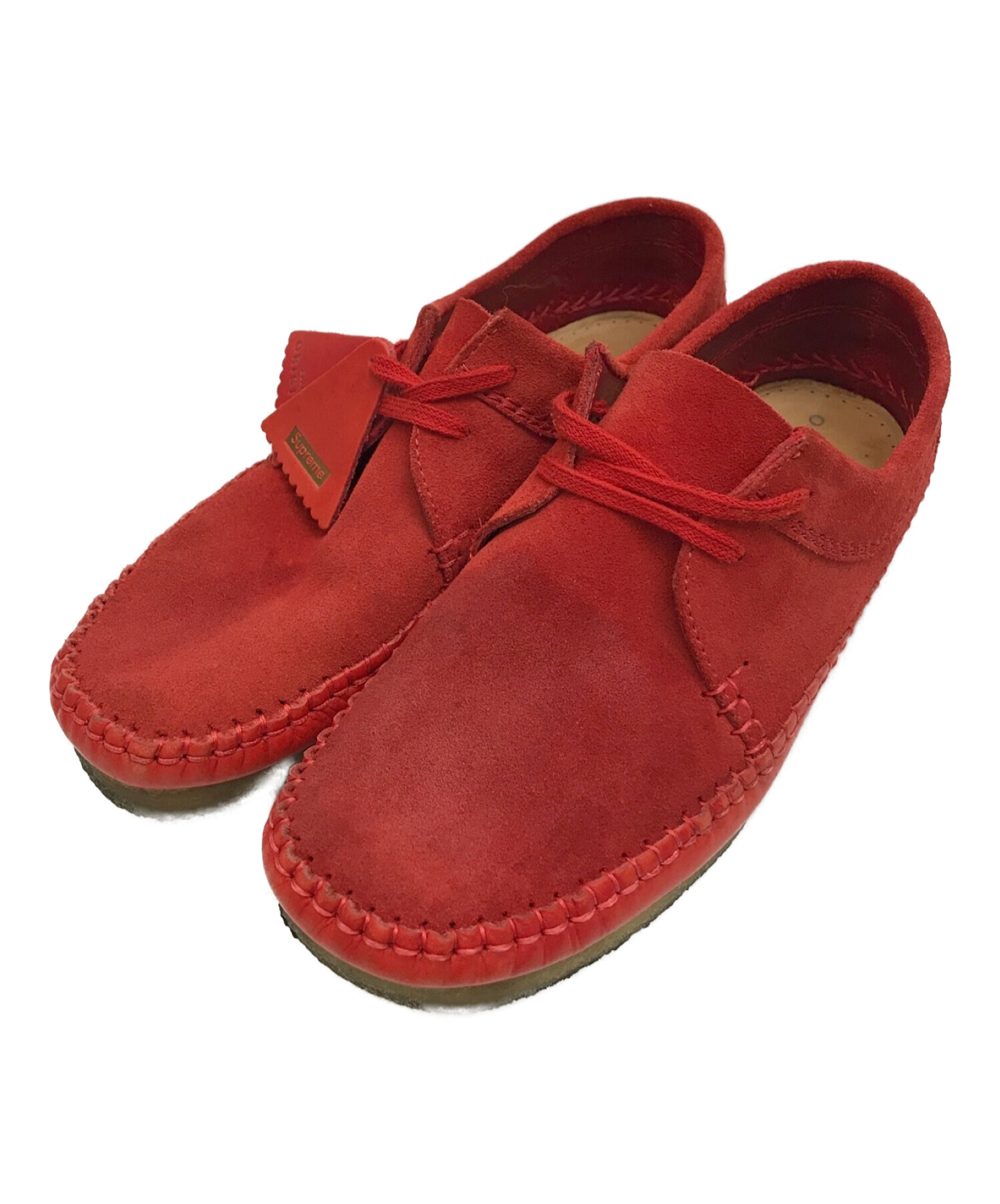 SUPREME×Clarks (シュプリーム×クラークス) 18SS weaver ウィーバー レッド サイズ:26.5cm