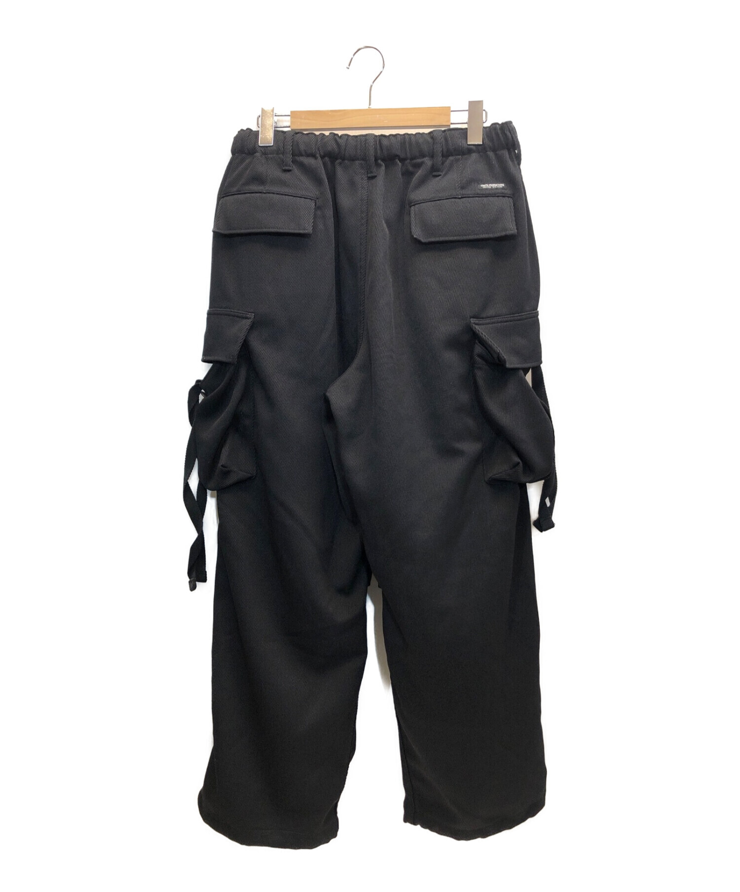 COOTIE×Name. (クーティー×ネーム) Polyester Kersey Error Fit Cargo Easy Pants  エラーフィットカーゴイージーパンツ ブラック サイズ:M