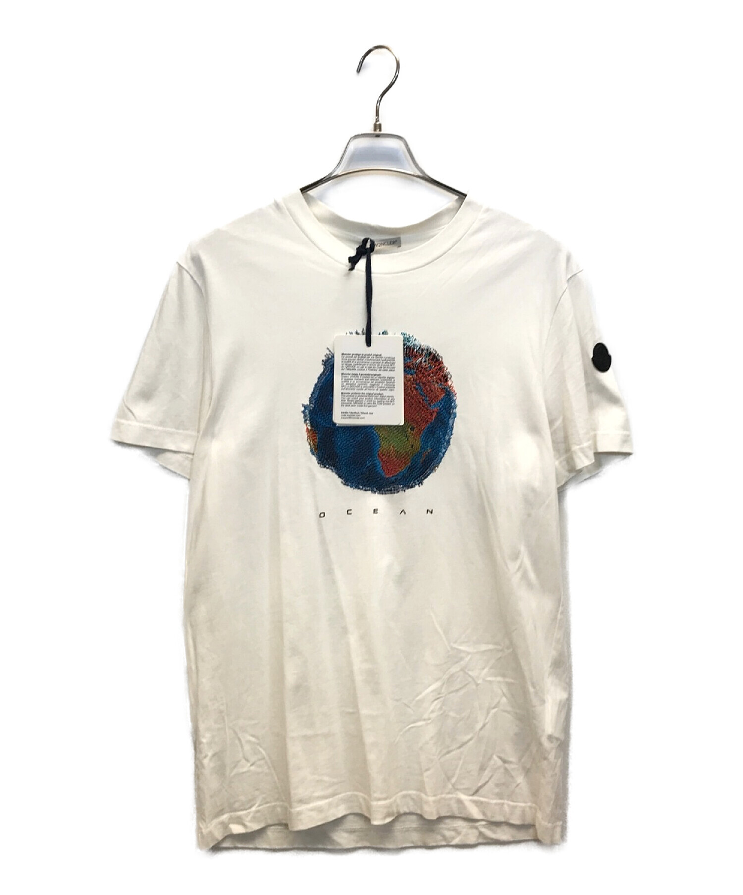 モンクレールのTシャツです人気　モンクレール　オーシャン　Ocean Tシャツ　ホワイト　サイズL