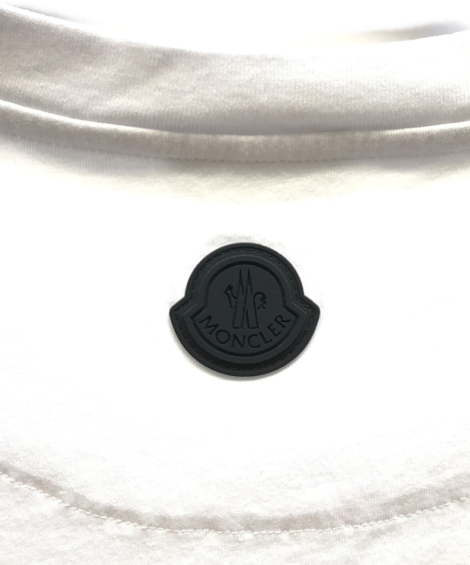 MONCLER (モンクレール) SS TSHIRT　レタリングロゴプリント　Tシャツ ホワイト サイズ:L