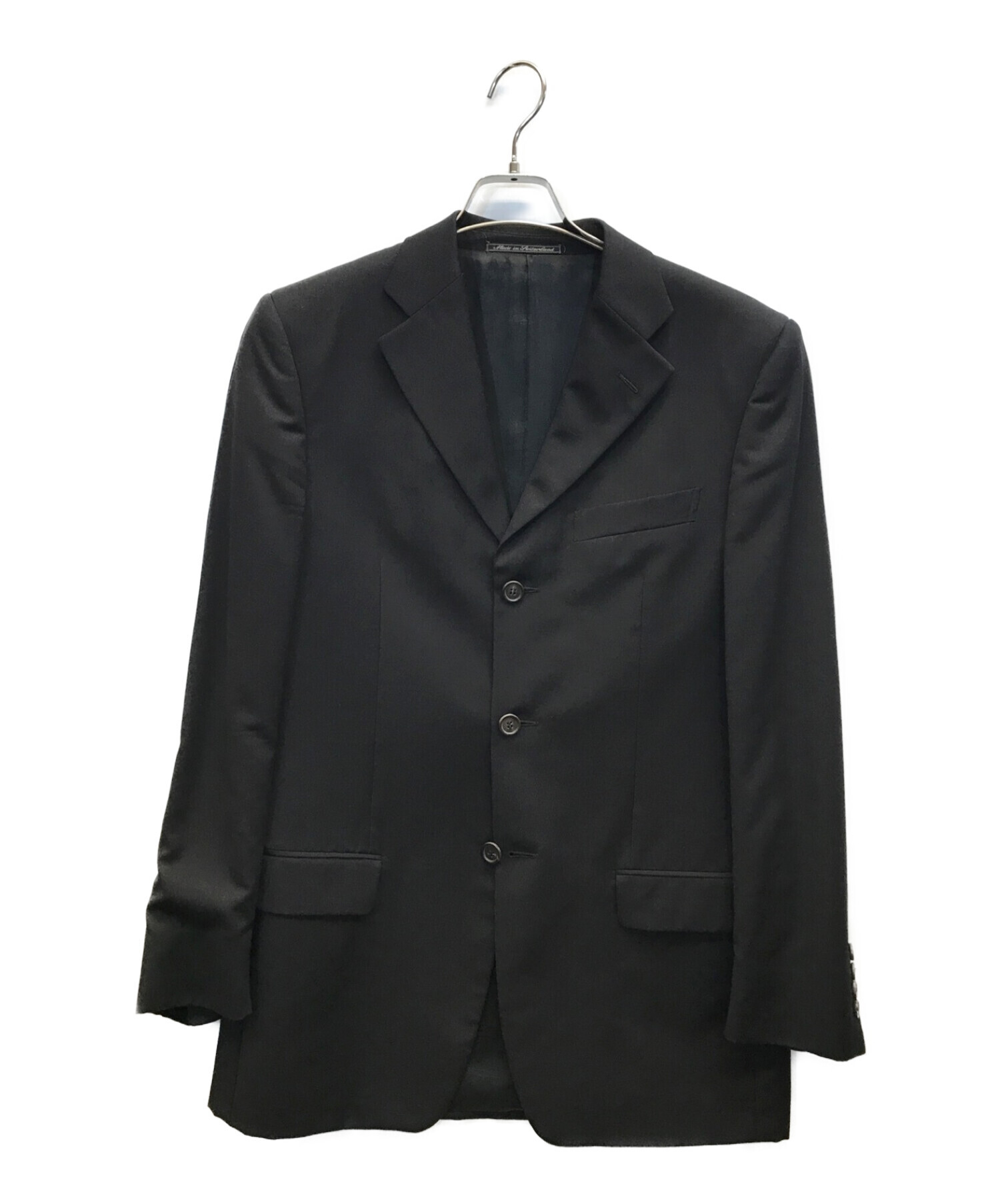 GUCCI (グッチ) 3Bテーラードジャケットセットアップ スーツ ブラック サイズ:46