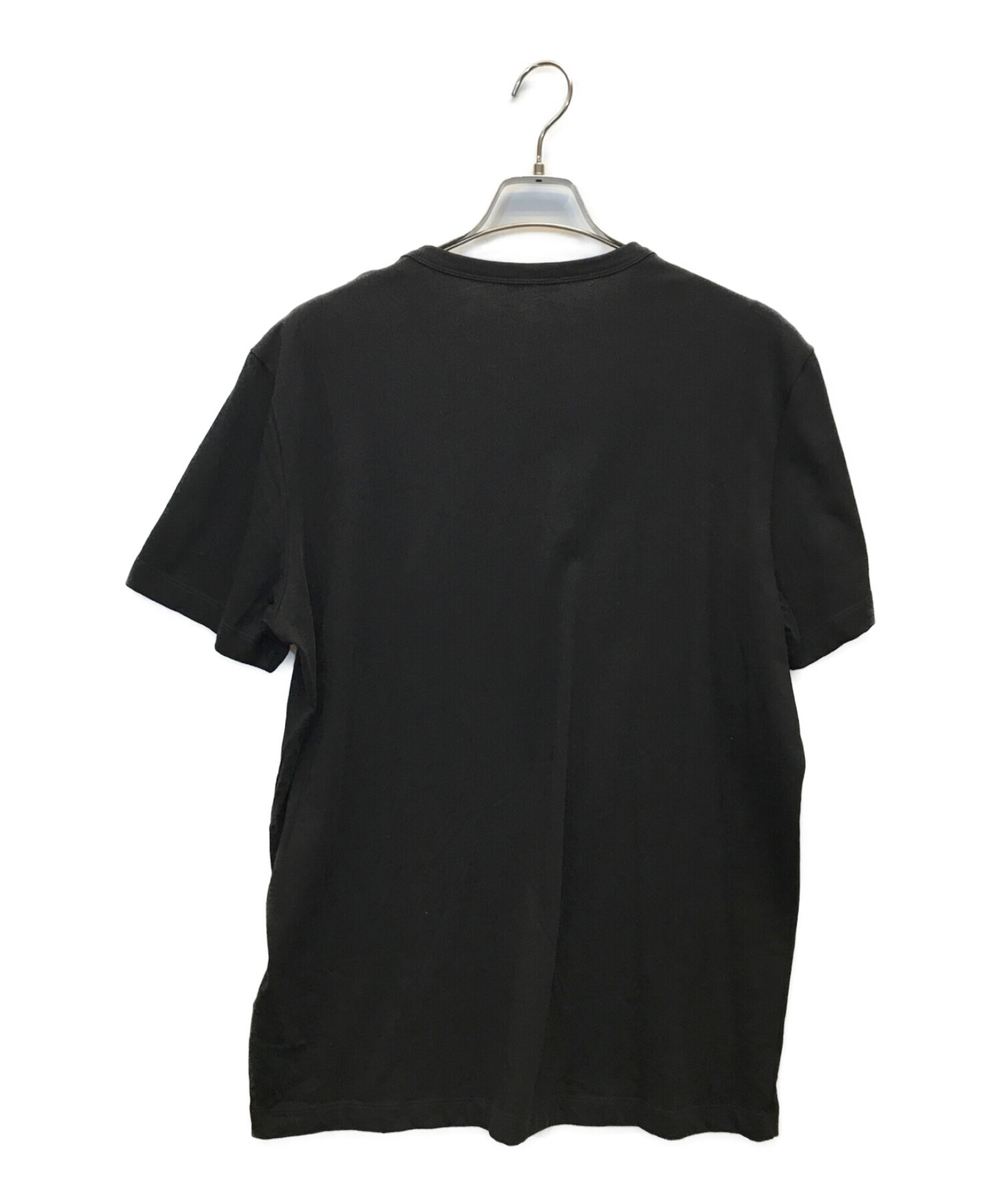 MONCLER (モンクレール) 21AW Rubber Logo Tee　ラバーロゴTee　Tシャツ ブラック サイズ:XL