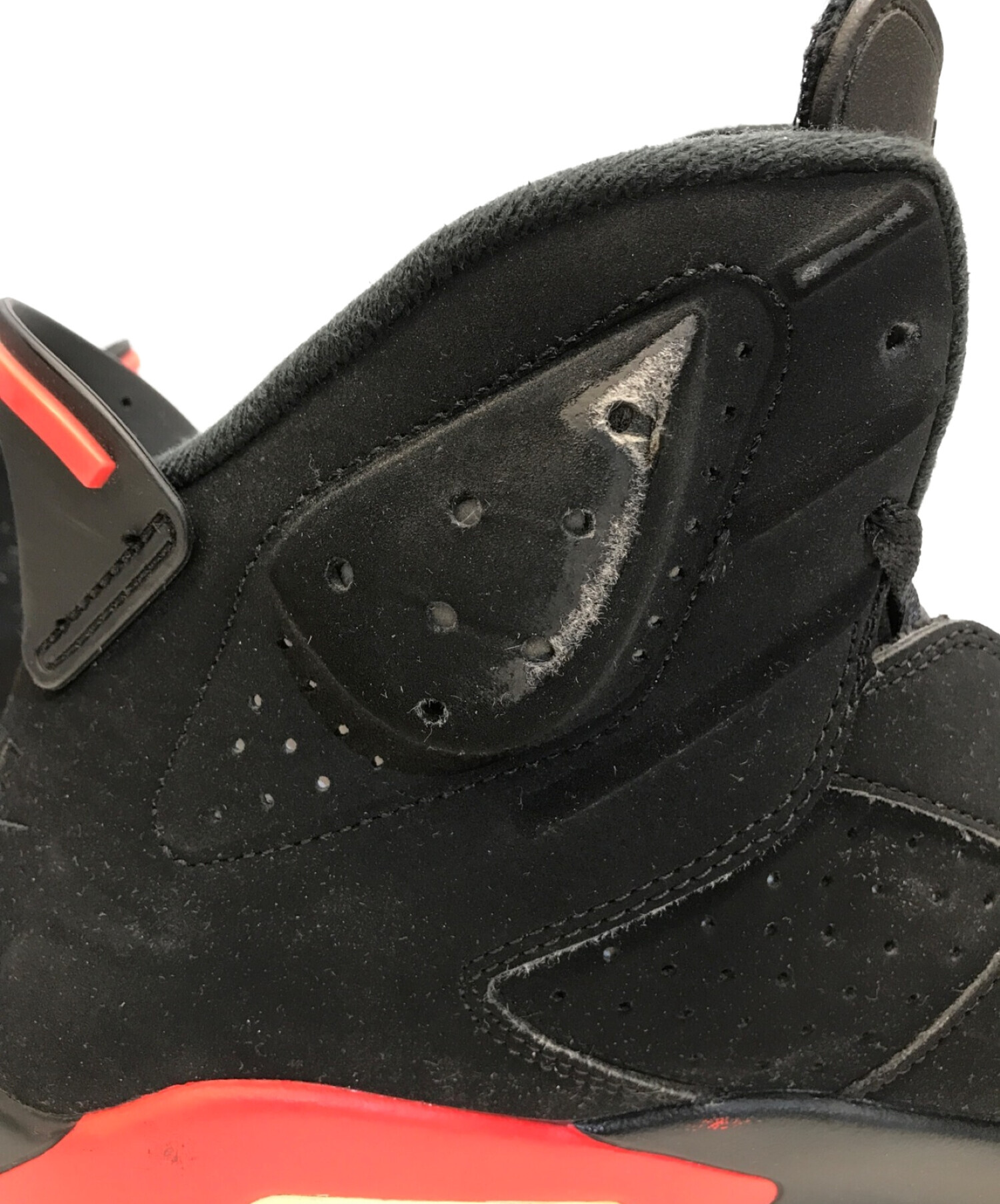 NIKE (ナイキ) AIR JORDAN 6 RETRO INFRARED エアジョーダン6 OG ブラック インフラレッド ブラック×レッド  サイズ:US12