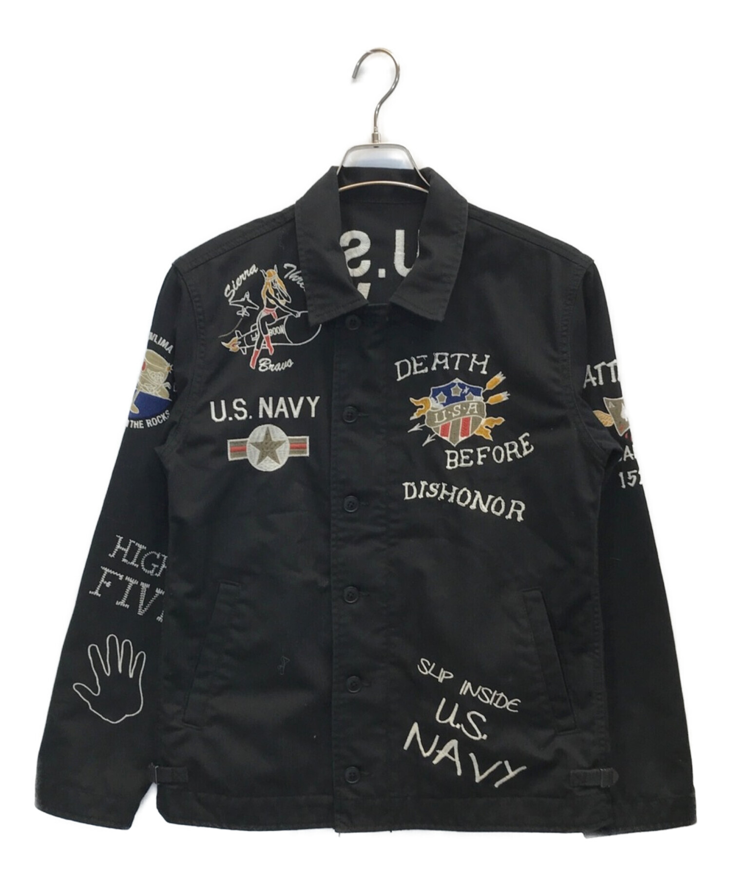 中古・古着通販】AVIREX (アヴィレックス) U.S.NAVY N-4 EMBROIDERY