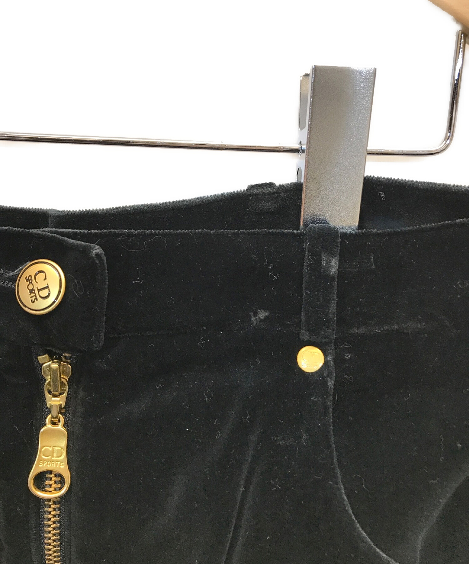 Christian Dior (クリスチャン ディオール) ヴィンテージベロアジャケットセットアップ ブラック サイズ:L