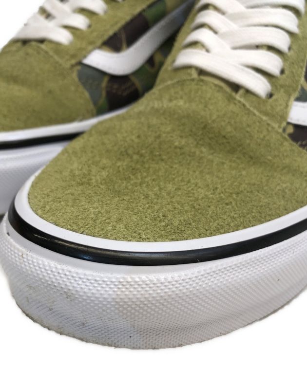 VANS×A BATHING APE (バンズ×アベイシングエイプ) ABC CAMO OLD SKOOL エイプコラボ カモ オールドスクール  オリーブ サイズ:US11.5