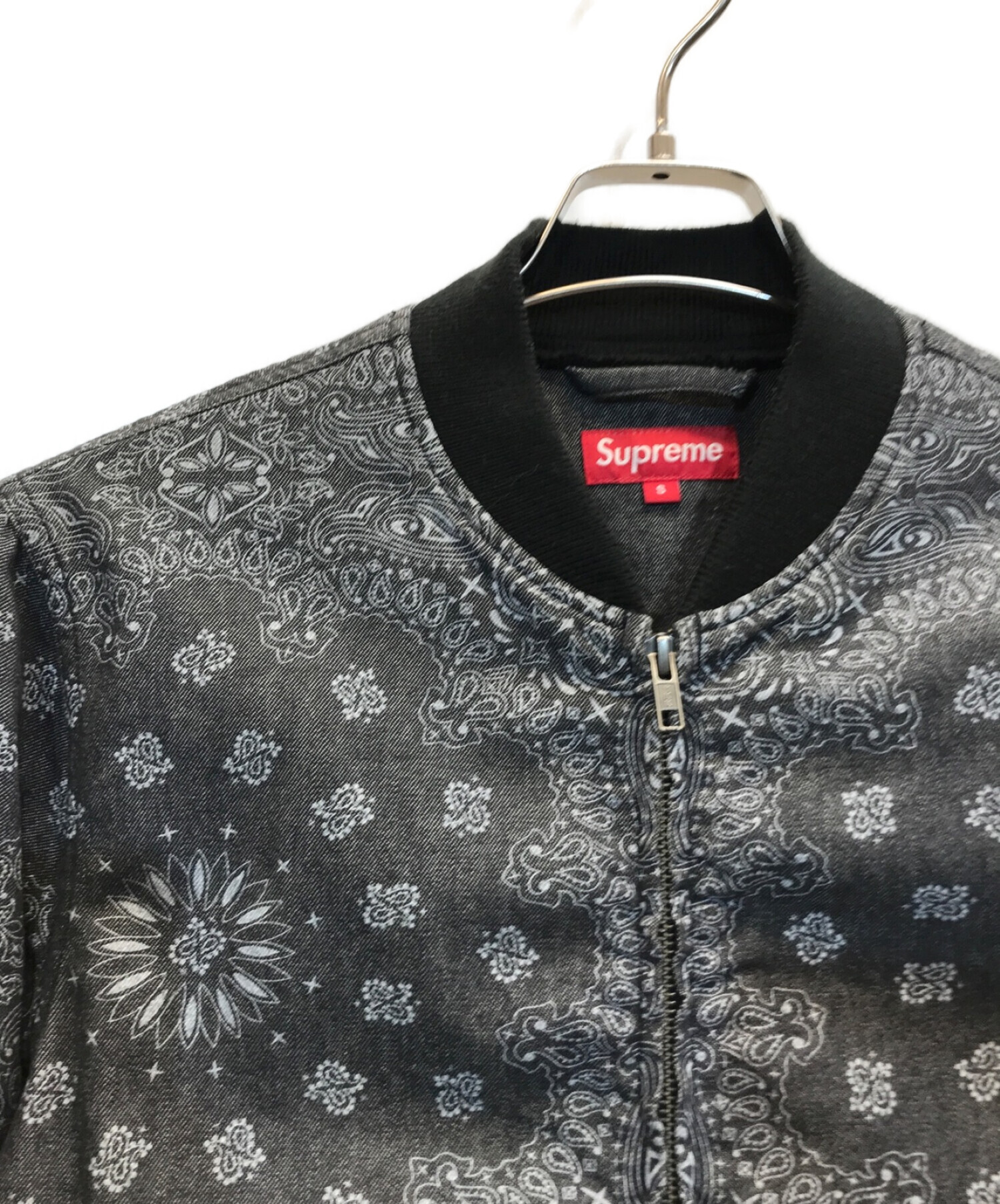 SUPREME (シュプリーム) 13SS Denim Campus Jacket　デニムキャンパスジャケット　ブルゾン ブラック サイズ:S