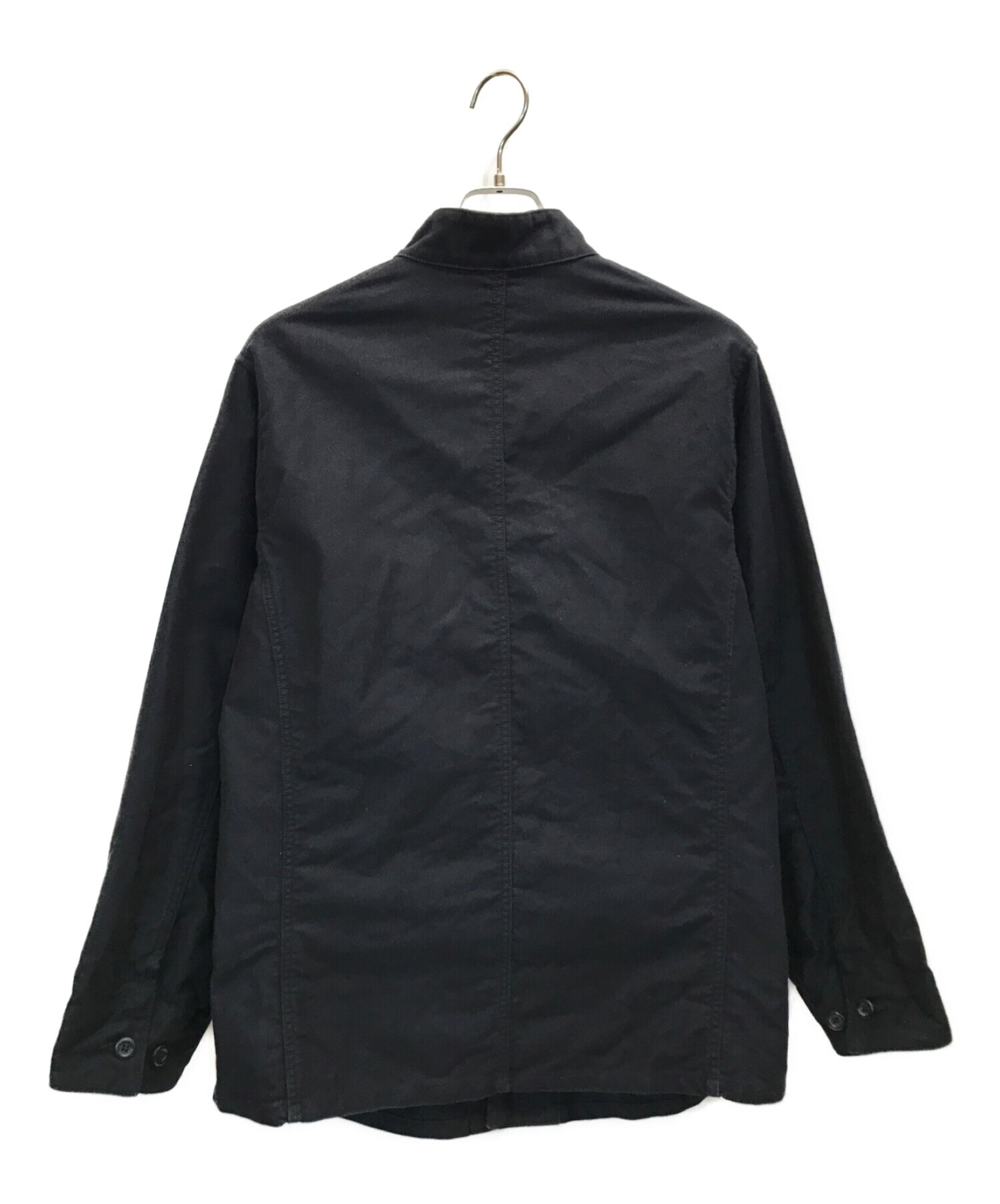 BONCOURA (ボンクラ) English work jacket Moleskin イングリッシュワークジャケットモールスキン  スタンドカラーワークジャケット　モールスキンジャケット ブラック サイズ:42