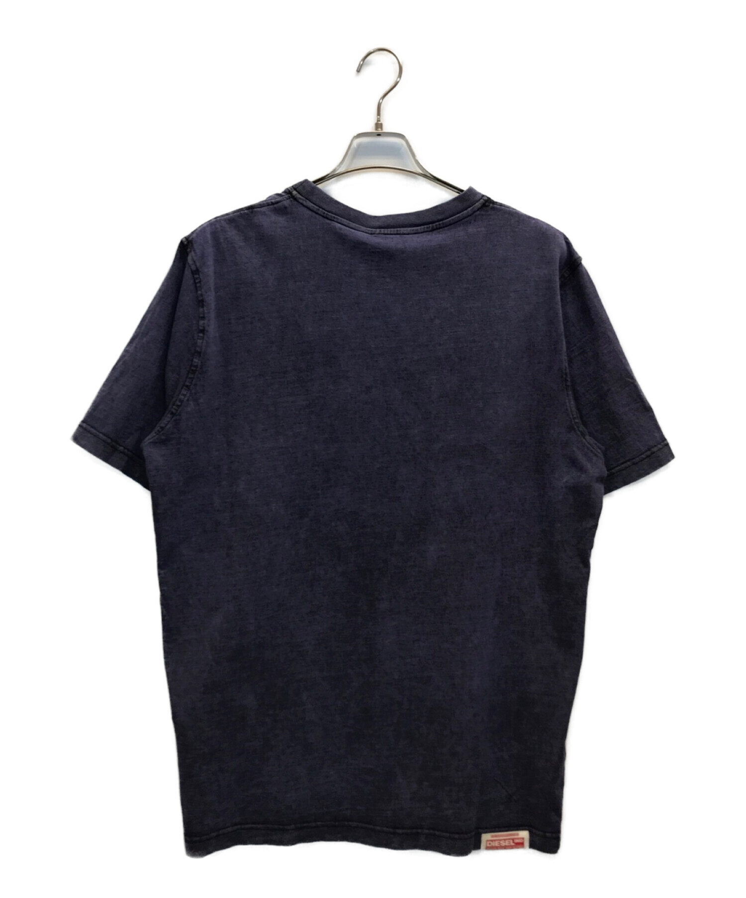 DIESEL (ディーゼル) T-JUST-E30 T-SHIRT　ダメージ加工Tシャツ ネイビー サイズ:L