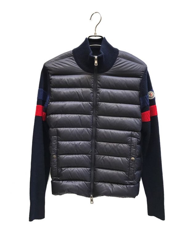 中古・古着通販】MONCLER (モンクレール) ニット切替ダウンジャケット ネイビー サイズ:S｜ブランド・古着通販 トレファク公式【TREFAC  FASHION】スマホサイト