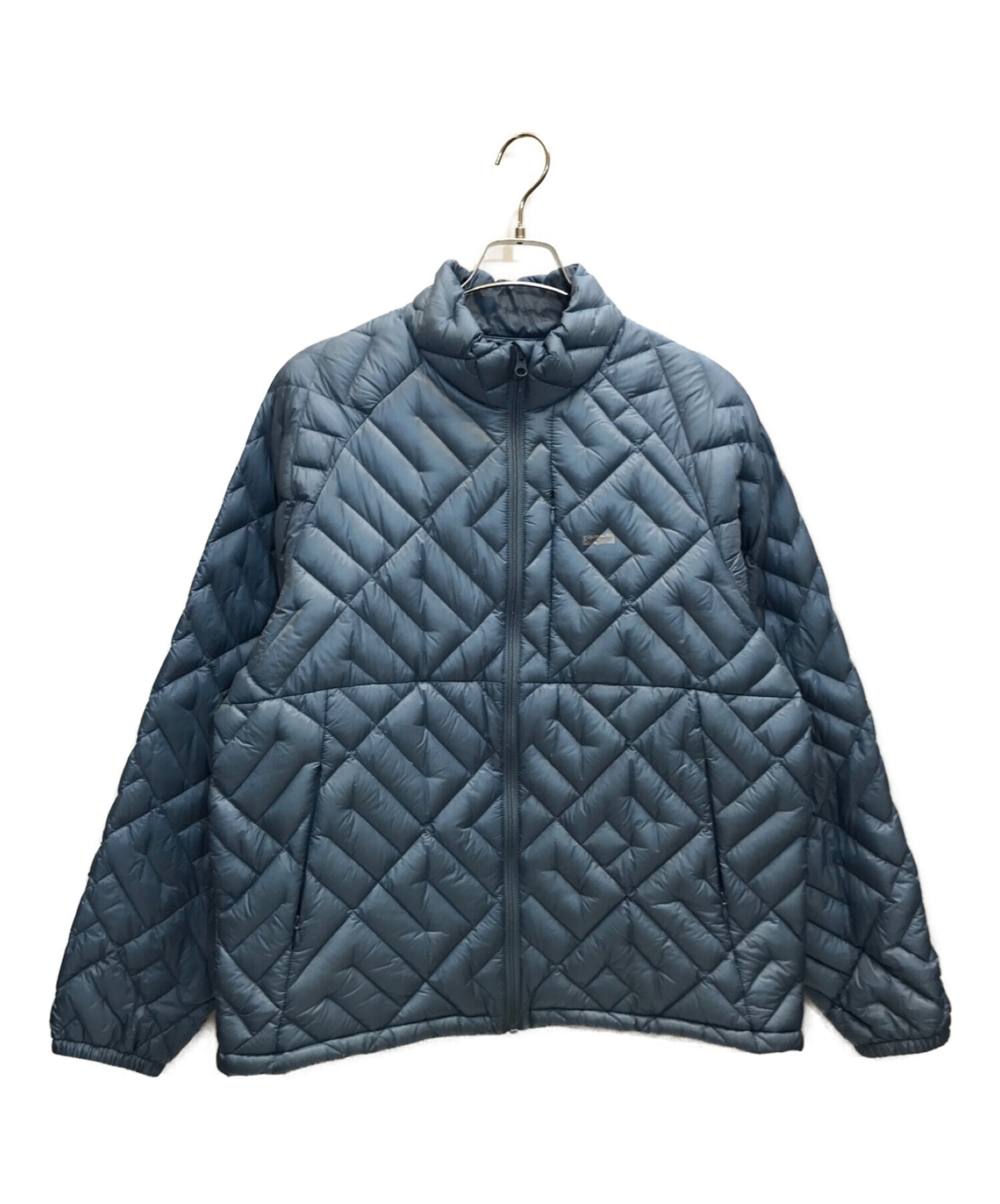 Supreme (シュプリーム) 21AW Spellout Quilted Down Jacket　スペルアウト キルト ライトウェイト ダウン  ジャケット ブルー サイズ:L