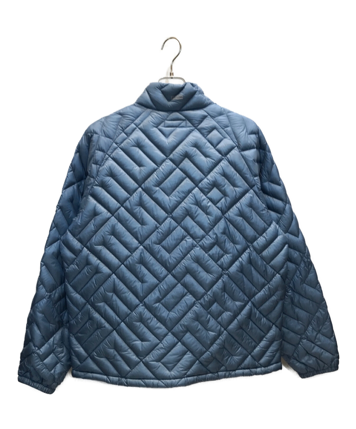 Supreme (シュプリーム) 21AW Spellout Quilted Down Jacket　スペルアウト キルト ライトウェイト ダウン  ジャケット ブルー サイズ:L