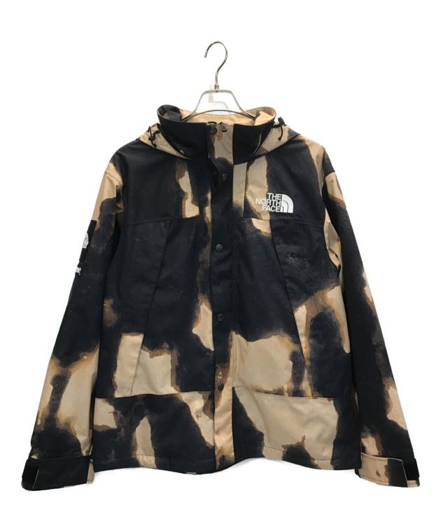 SUPREME×THE NORTH FACE Bleached Denim Print Mountain Jacket　ブリーチデニム プリント  マウンテンジャケット　マウンテンパーカー ブラウン サイズ:L 未使用品