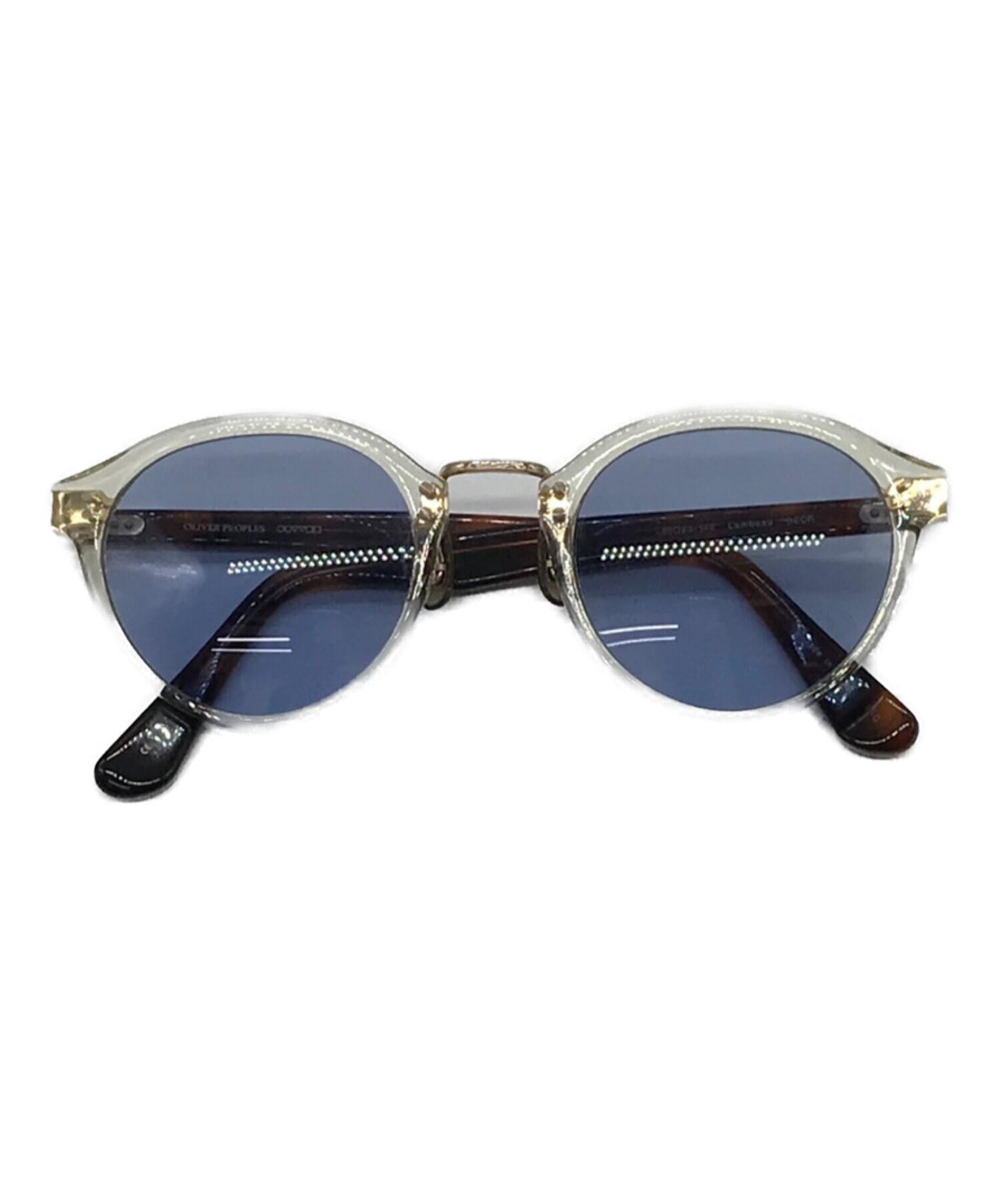 OLIVER PEOPLES (オリバーピープルズ) lambeau サングラス クリア×ブラウン サイズ:50□23