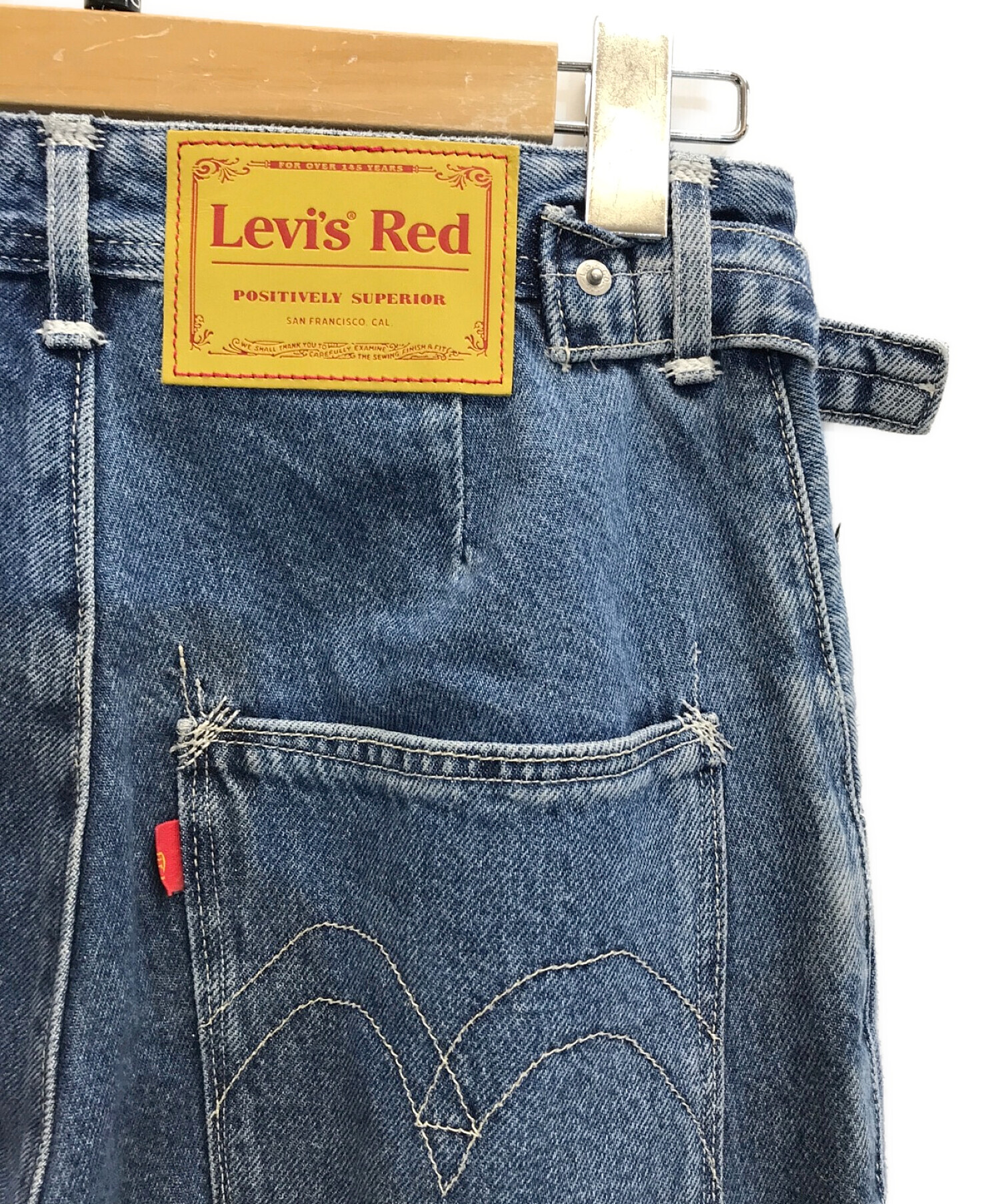 LEVI'S RED (リーバイス レッド) LOW LOOSE WORK PANT　ワークデニムパンツ インディゴ サイズ:W24