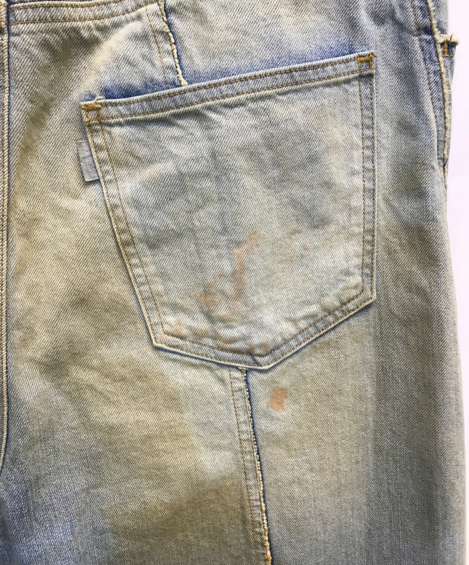 Jieda (ジエダ) 23SS USED LOOSE FIT JEANS　USED加工ルーズフィットジーンズ　ワイドシルエットデニムパンツ  インディゴ サイズ:2